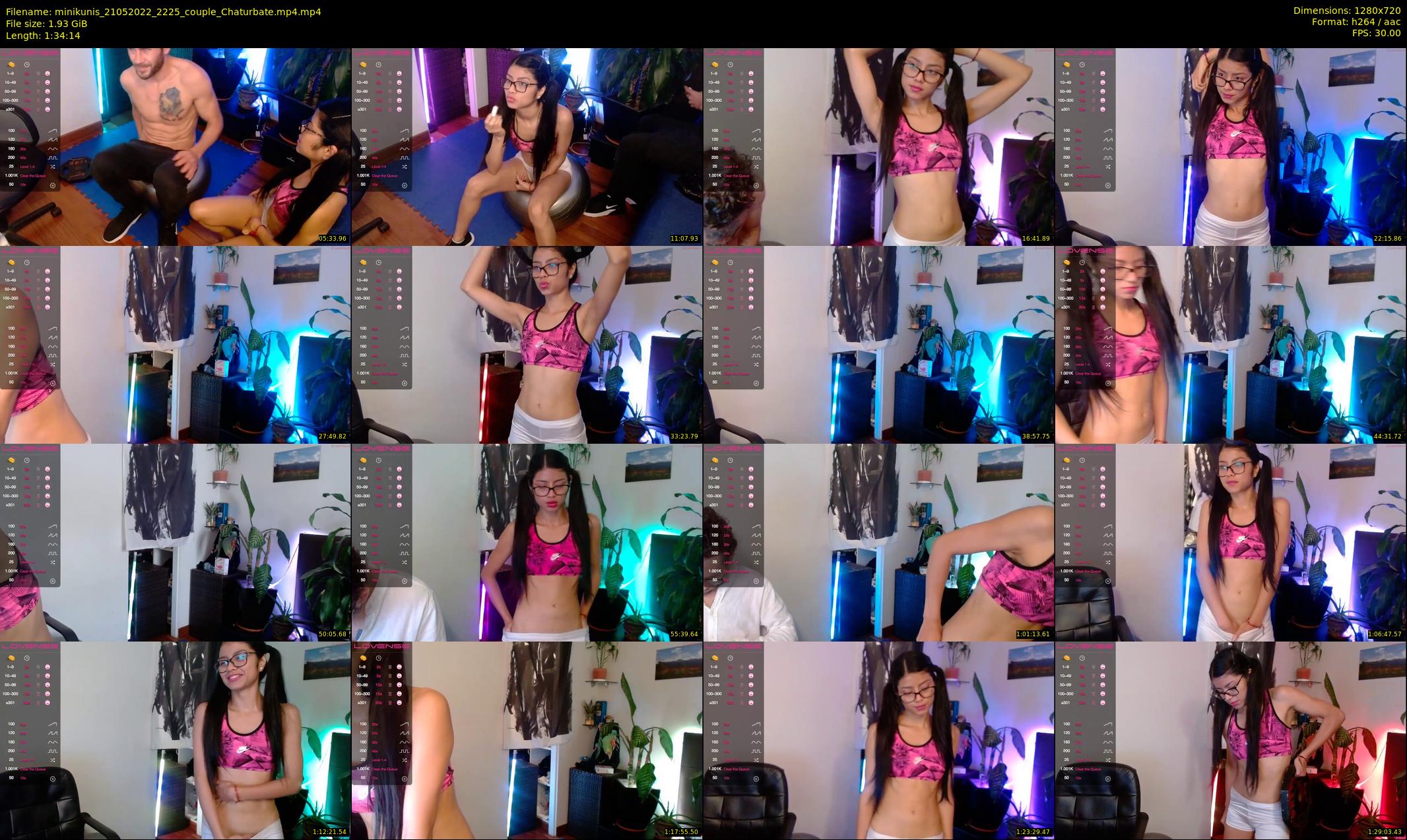 minikunis — 95 minute Chaturbate couple cam show recording, 720p, May 21, 2022