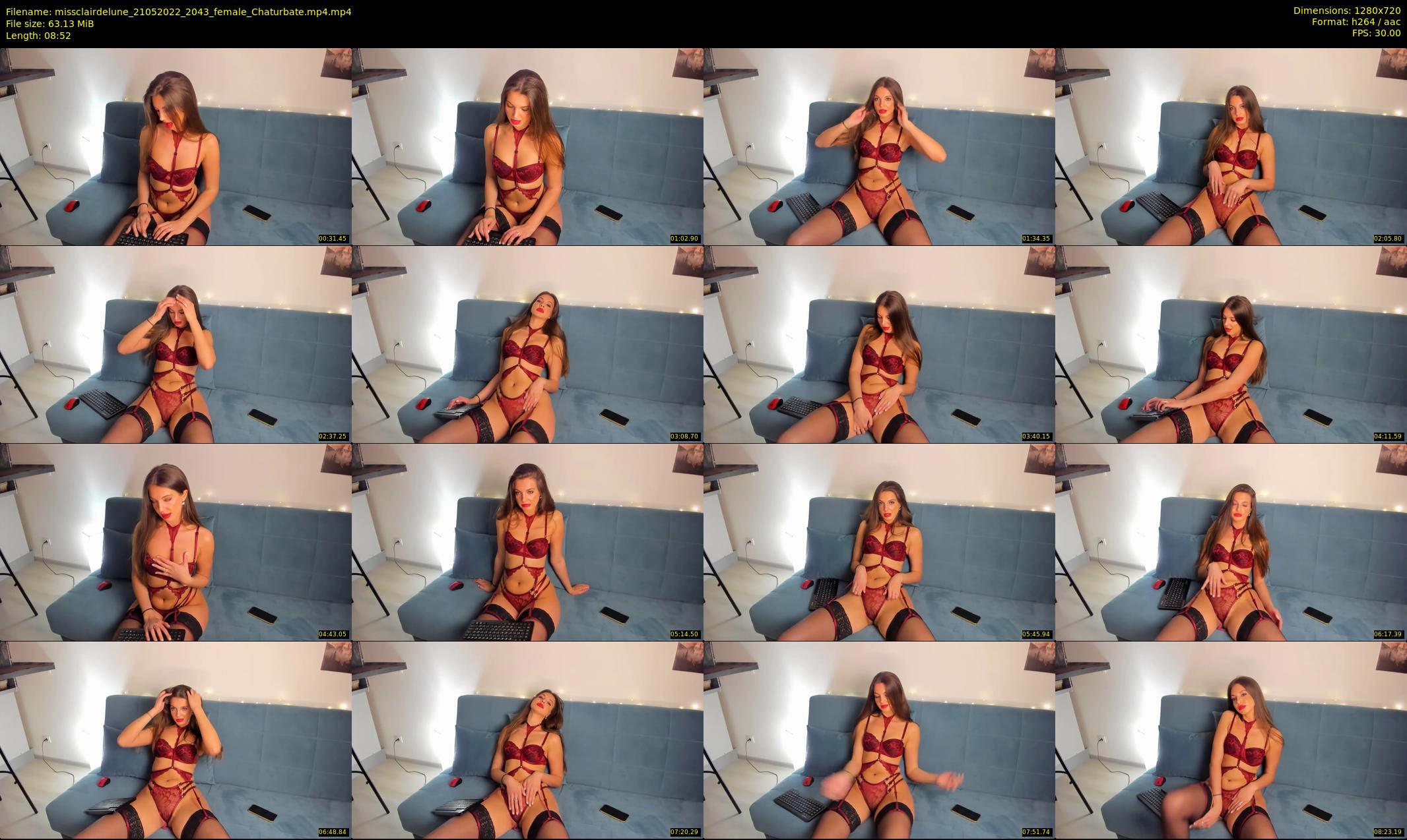 missclairdelune — 9 minute Chaturbate female cam show recording, 720p, May 21, 2022