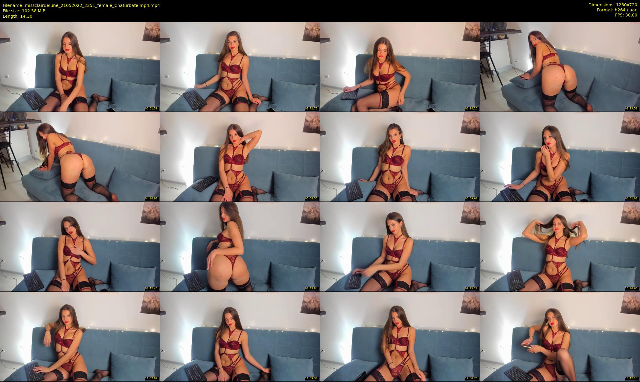 missclairdelune — 15 minute Chaturbate female cam show recording, 720p, May 21, 2022