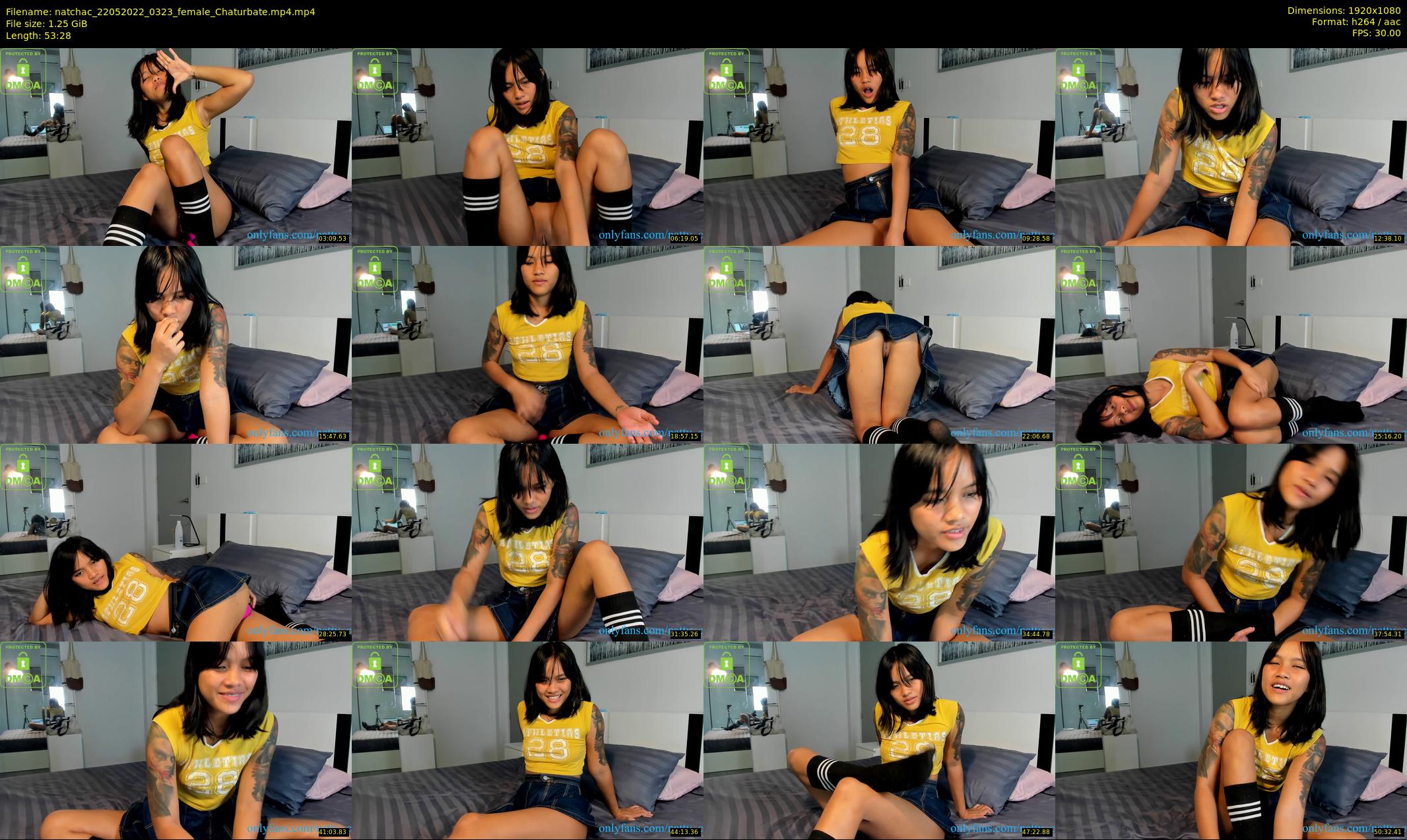 natchac — 54 minute Chaturbate female cam show recording, 1080p, May 22, 2022