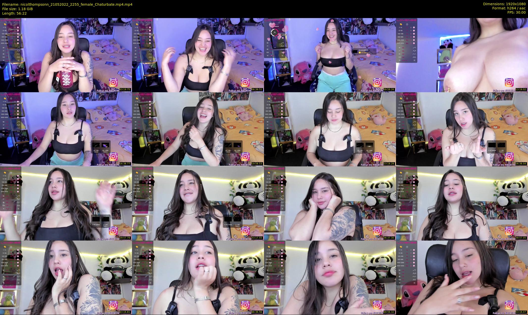 nicolthompsonn — 57 minute Chaturbate female cam show recording, 1080p, May 21, 2022