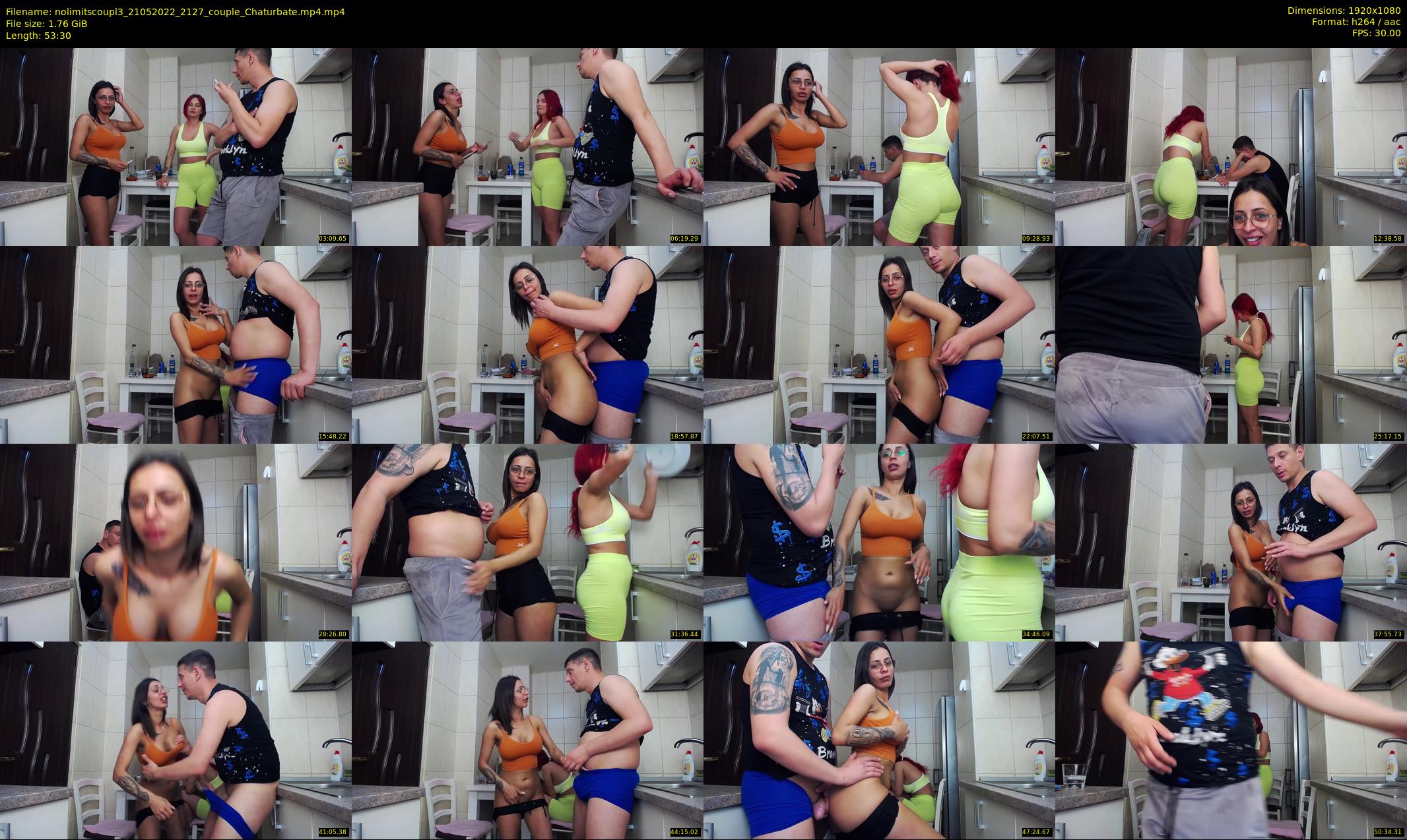 nolimitscoupl3 — 54 minute Chaturbate couple cam show recording, 1080p, May 21, 2022