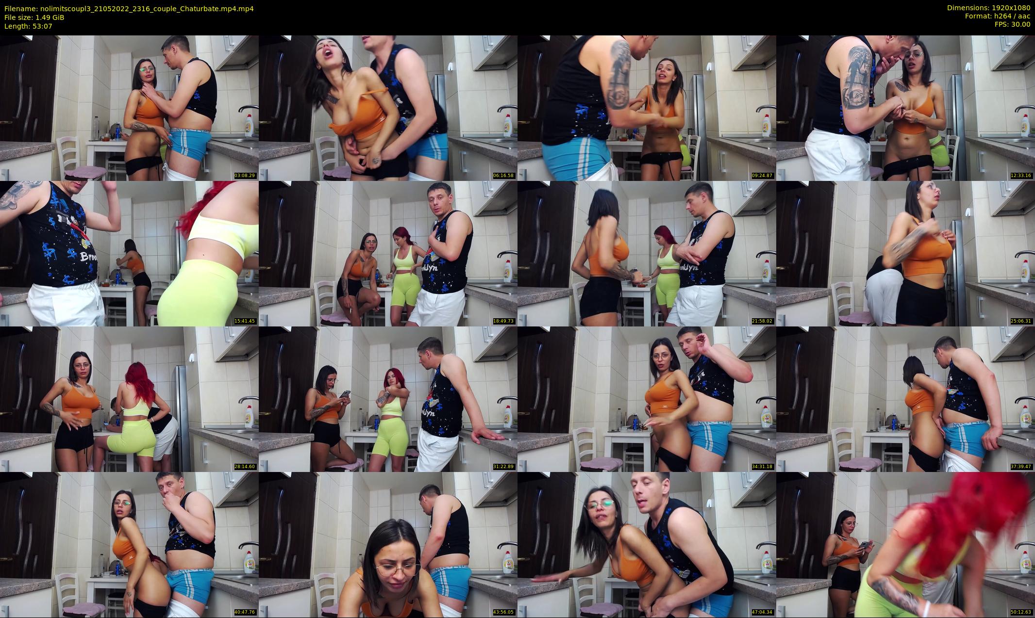 nolimitscoupl3 — 54 minute Chaturbate couple cam show recording, 1080p, May 21, 2022