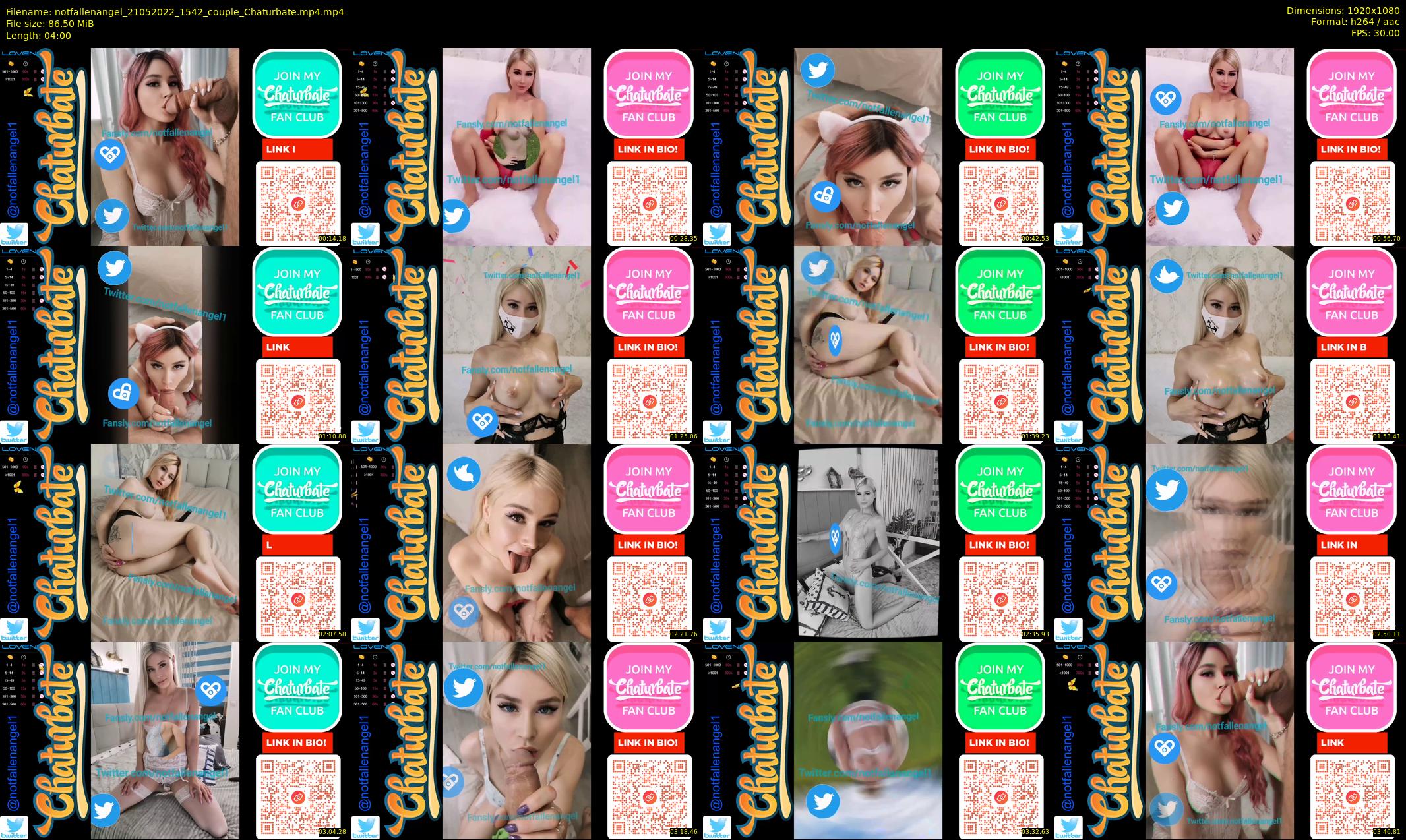 notfallenangel — 4 minute Chaturbate couple cam show recording, 1080p, May 21, 2022