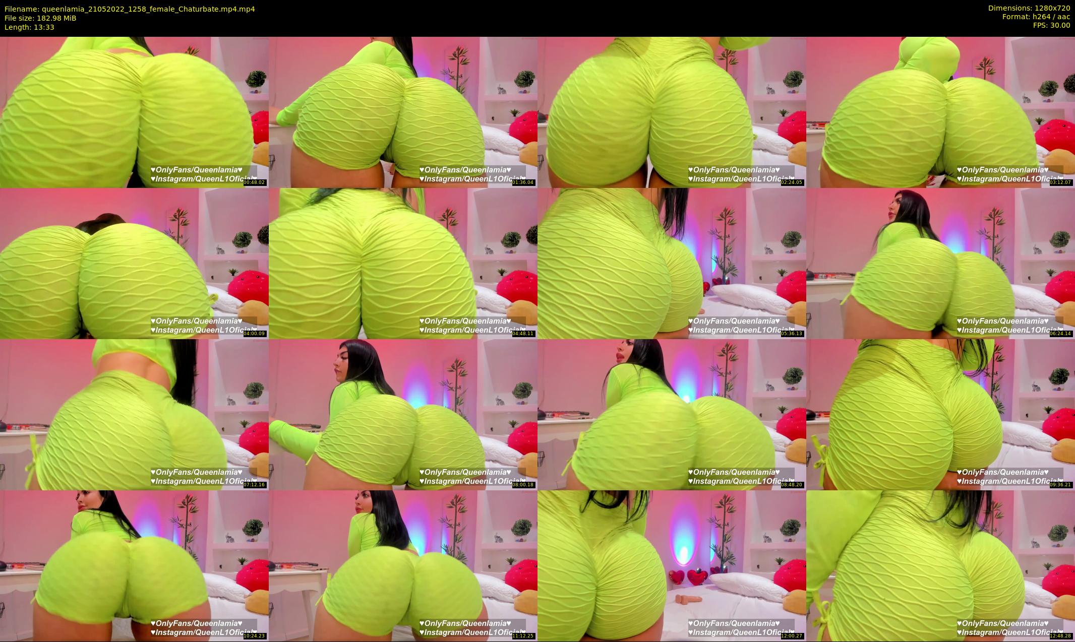 queenlamia — 14 minute Chaturbate female cam show recording, 720p, May 21, 2022