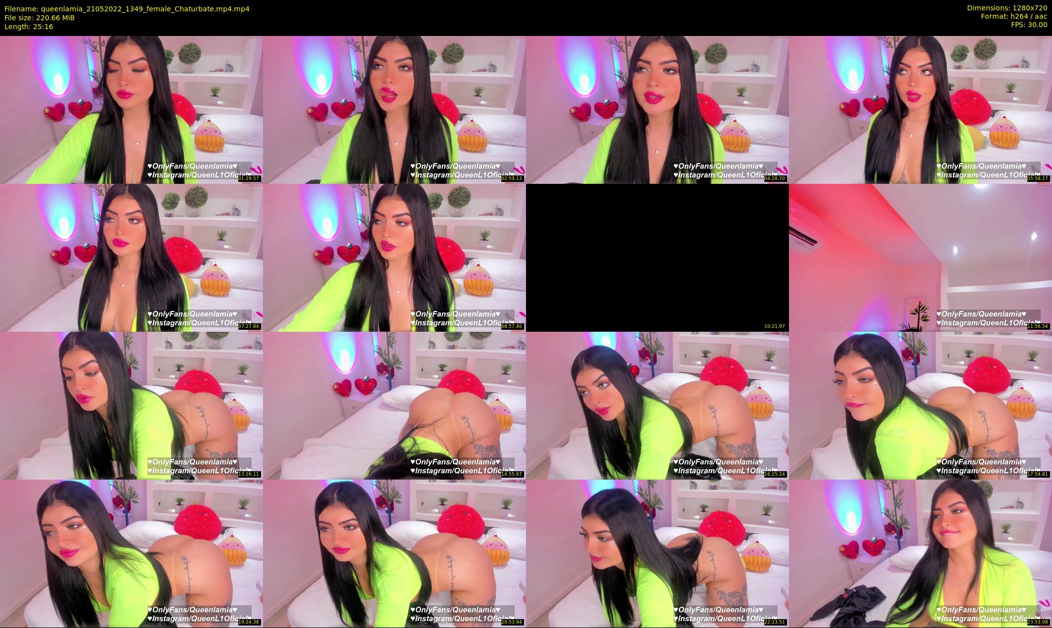 queenlamia — 26 minute Chaturbate female cam show recording, 720p, May 21, 2022