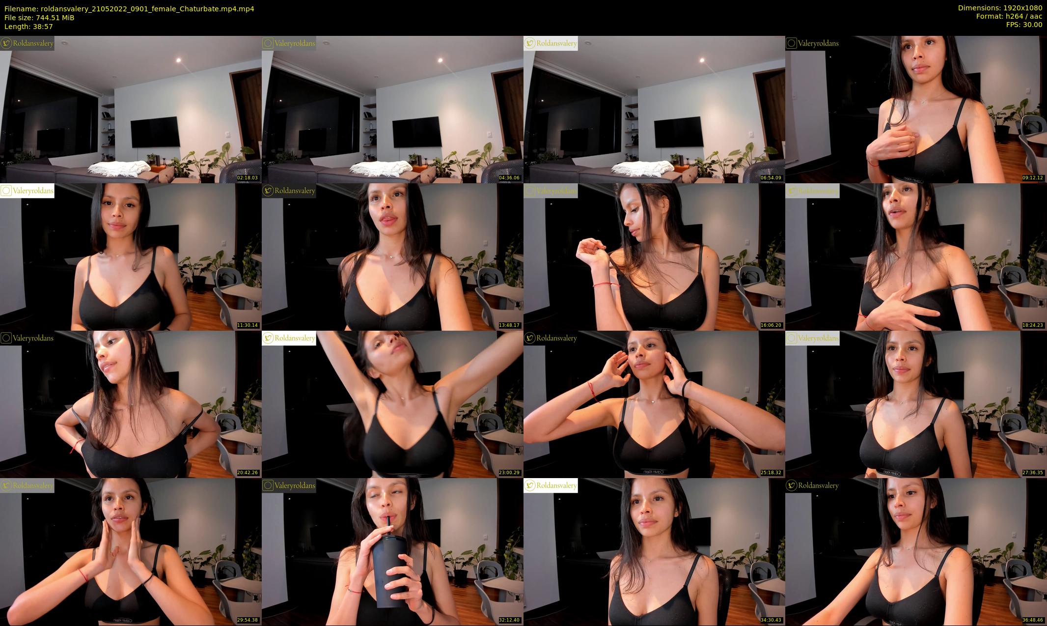 roldansvalery — 39 minute Chaturbate female cam show recording, 1080p, May 21, 2022