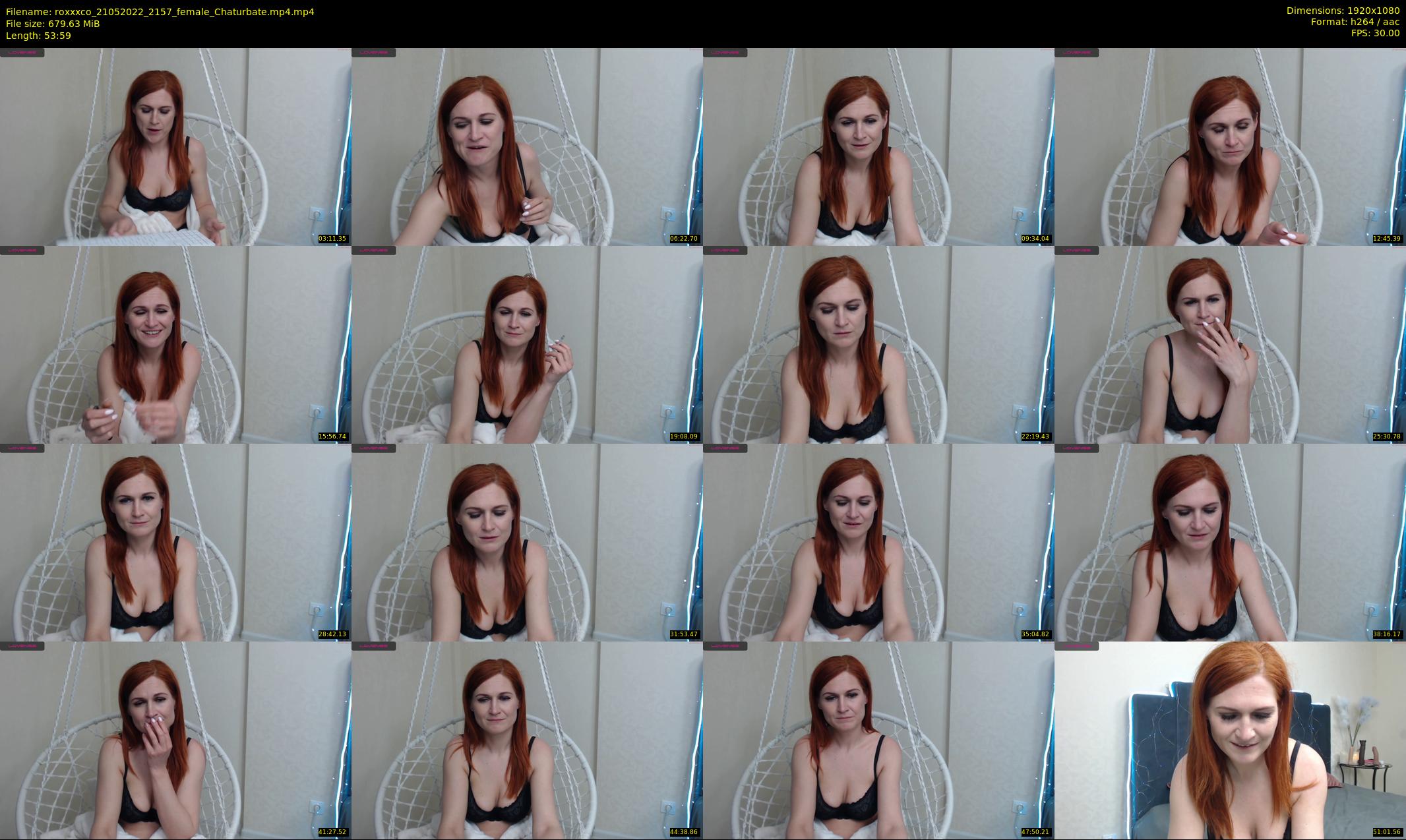 roxxxco — 54 minute Chaturbate female cam show recording, 1080p, May 21, 2022