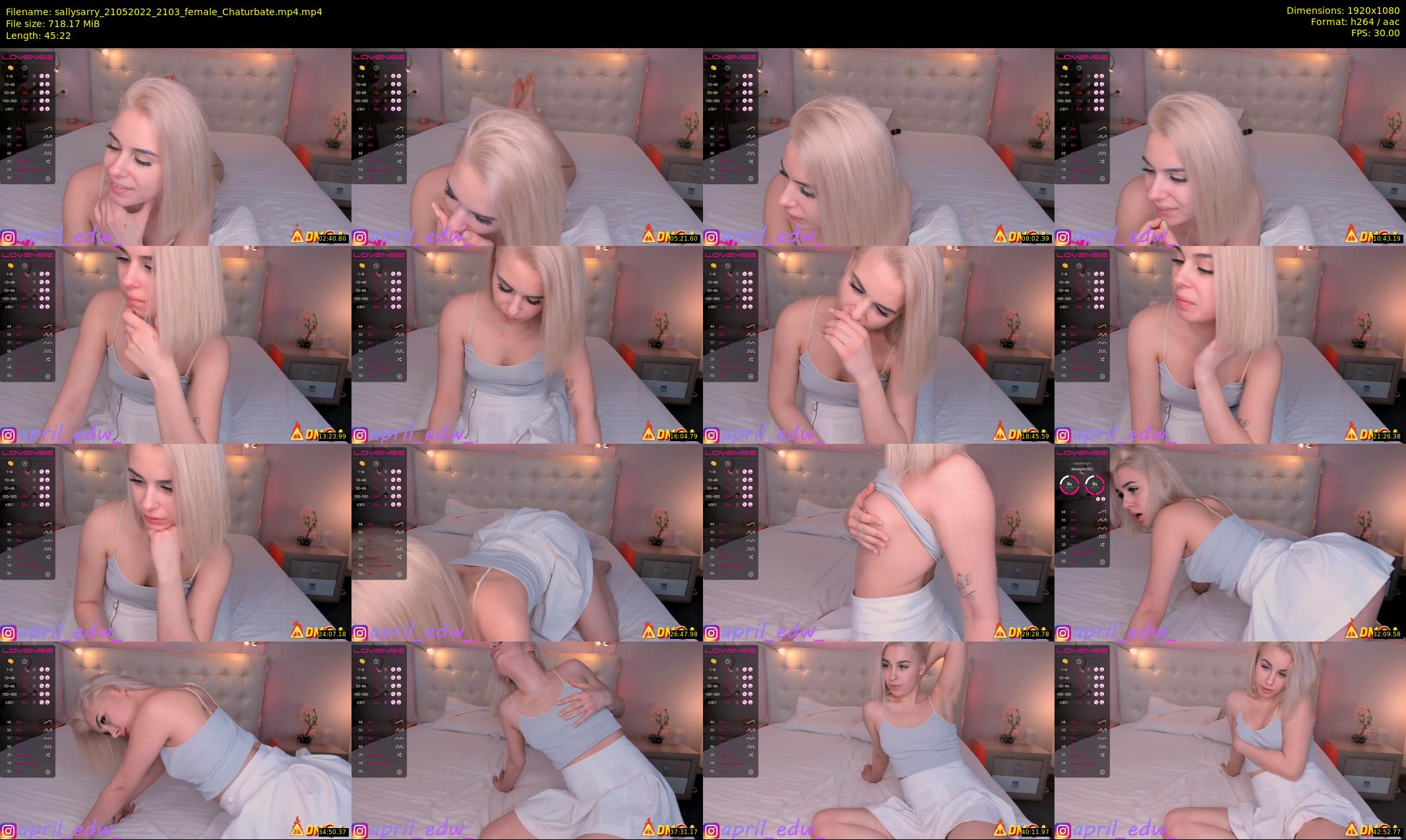 sallysarry — 46 minute Chaturbate couple cam show recording, 1080p, May 21, 2022