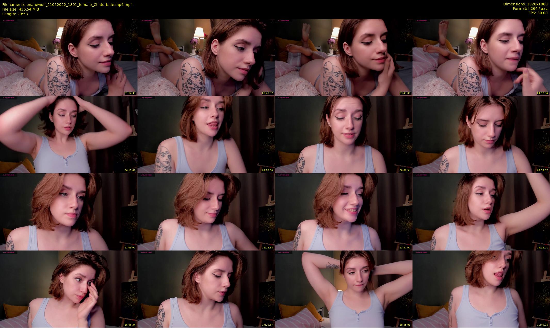 selenanewolf — 21 minute Chaturbate couple cam show recording, 1080p, May 21, 2022