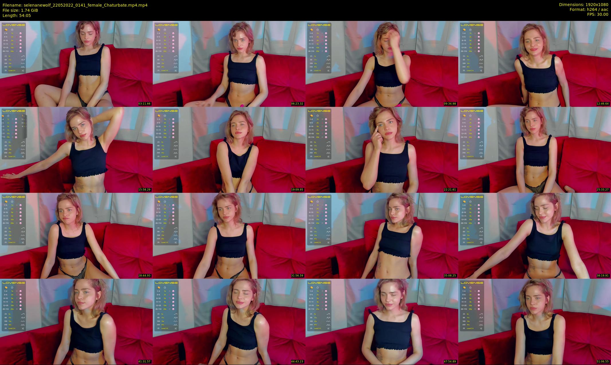 selenanewolf — 55 minute Chaturbate couple cam show recording, 1080p, May 22, 2022