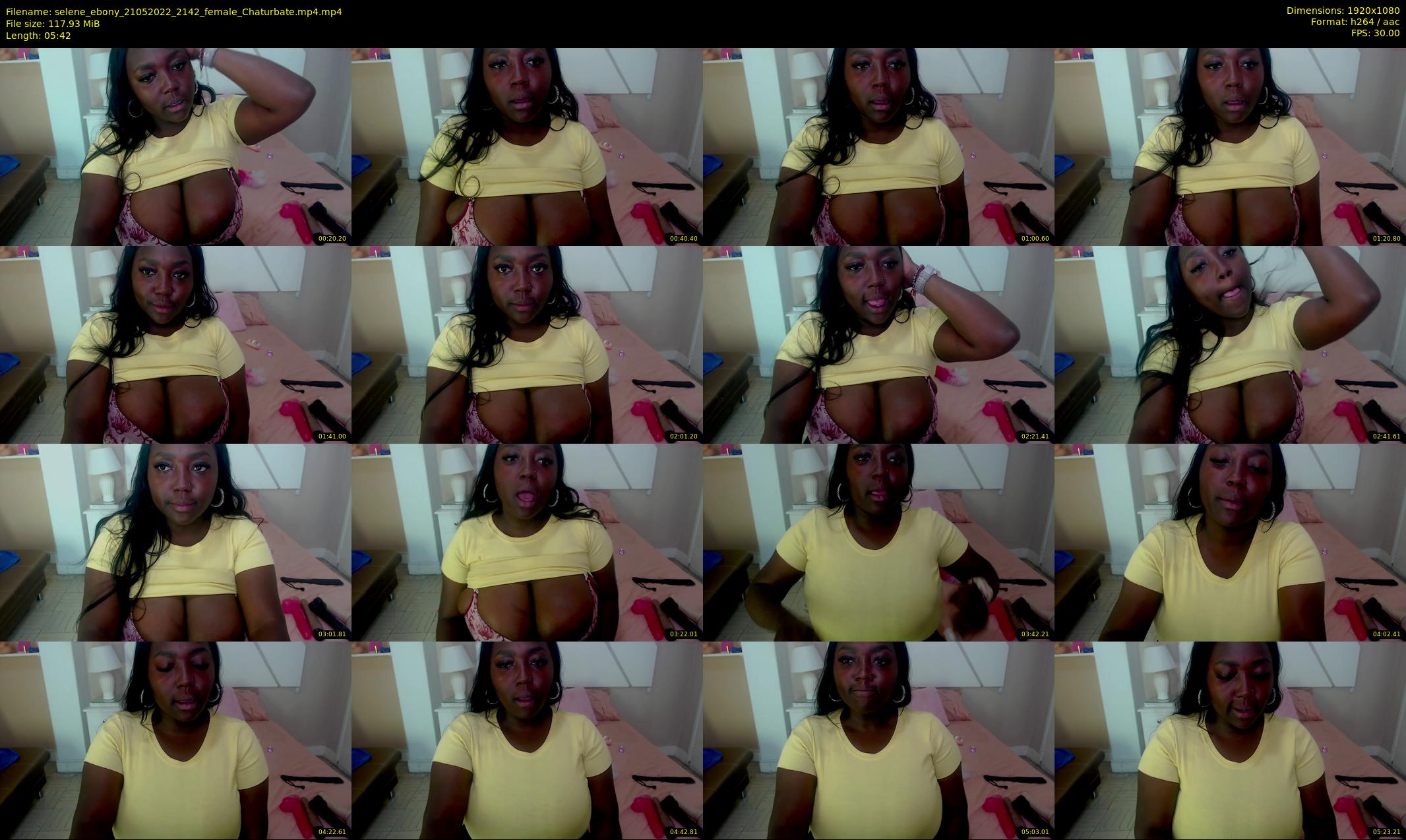 selene_ebony — 6 minute Chaturbate female cam show recording, 1080p, May 21, 2022