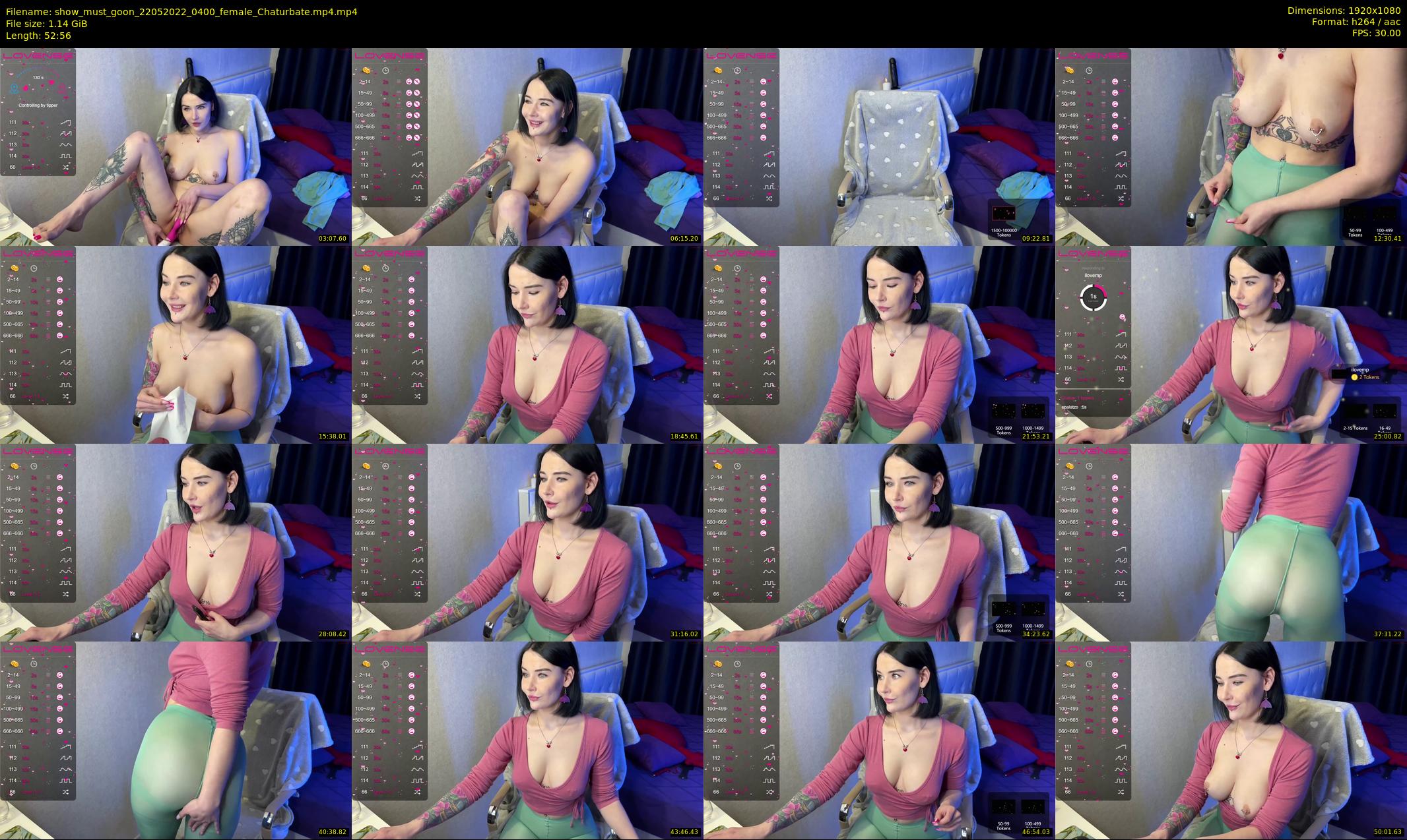 show_must_goon — 53 minute Chaturbate female cam show recording, 1080p, May 22, 2022