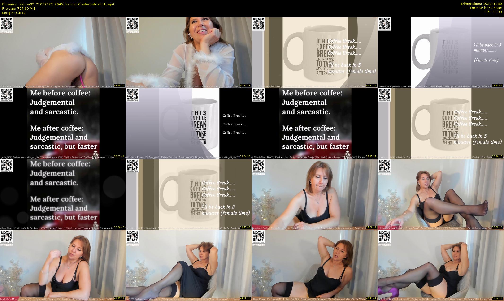 sirena99 — 54 minute Chaturbate female cam show recording, 1080p, May 21, 2022
