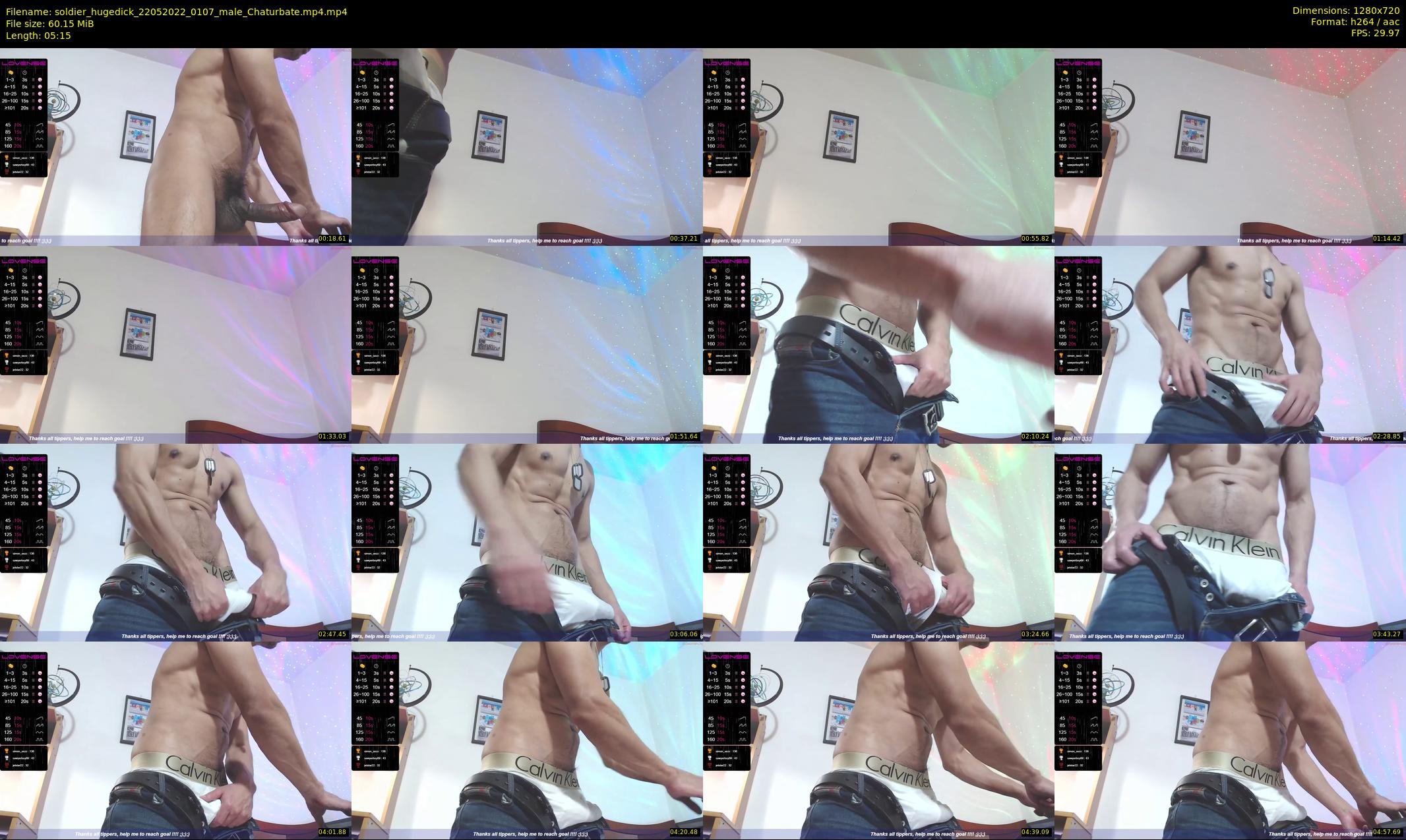 soldier_hugedick — 6 minute Chaturbate male cam show recording, 720p, May 22, 2022