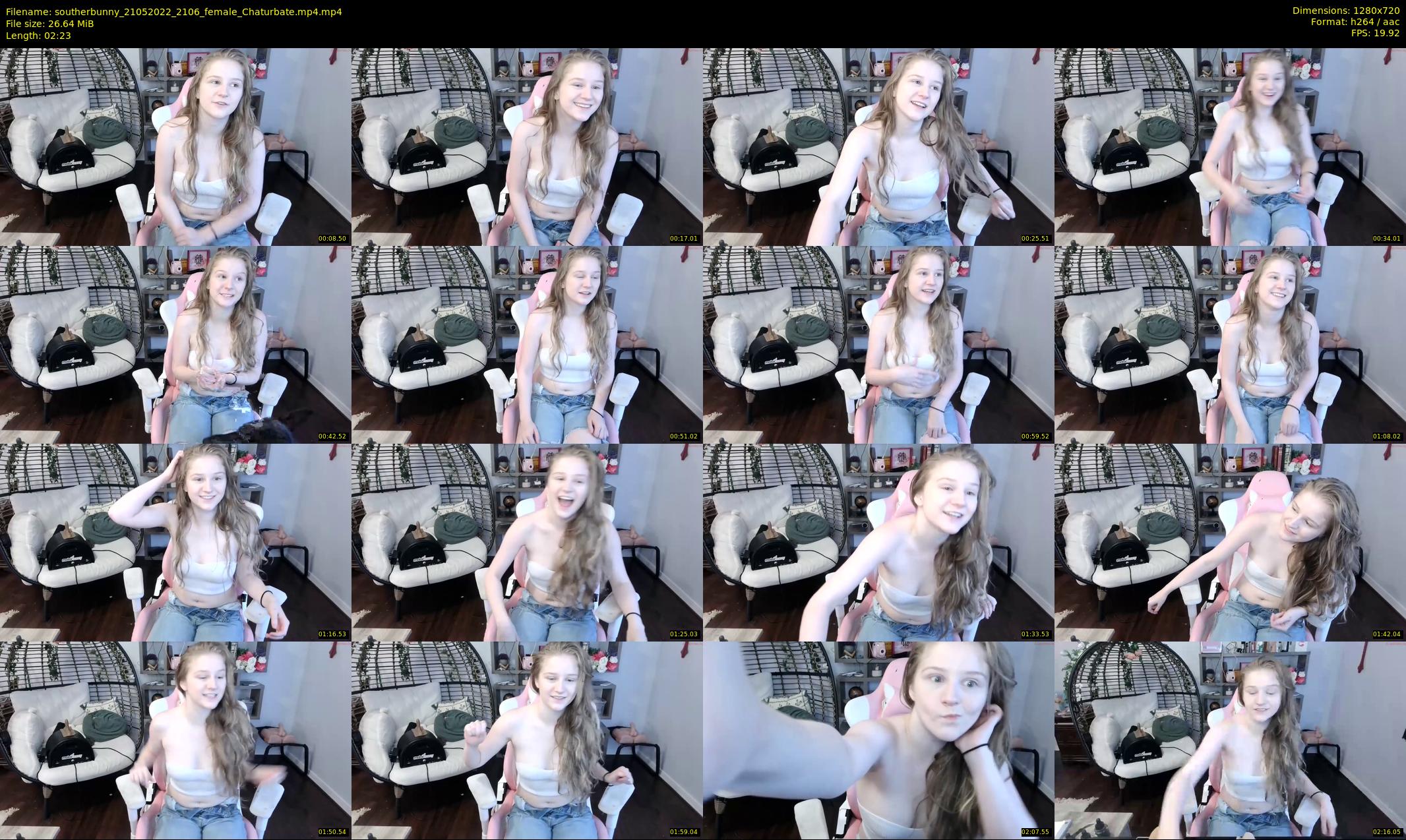 southerbunny — 3 minute Chaturbate female cam show recording, 720p, May 21, 2022