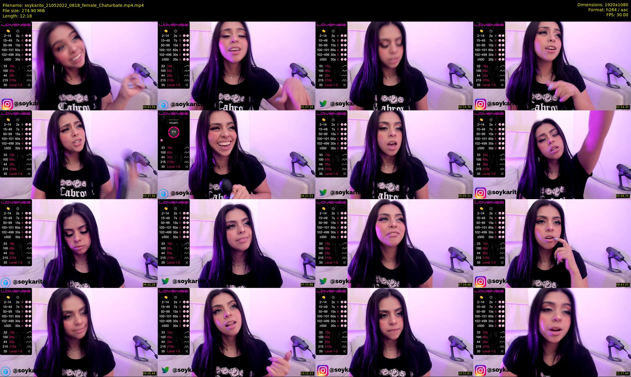 soykarito — 13 minute Chaturbate female cam show recording, 1080p, May 21, 2022