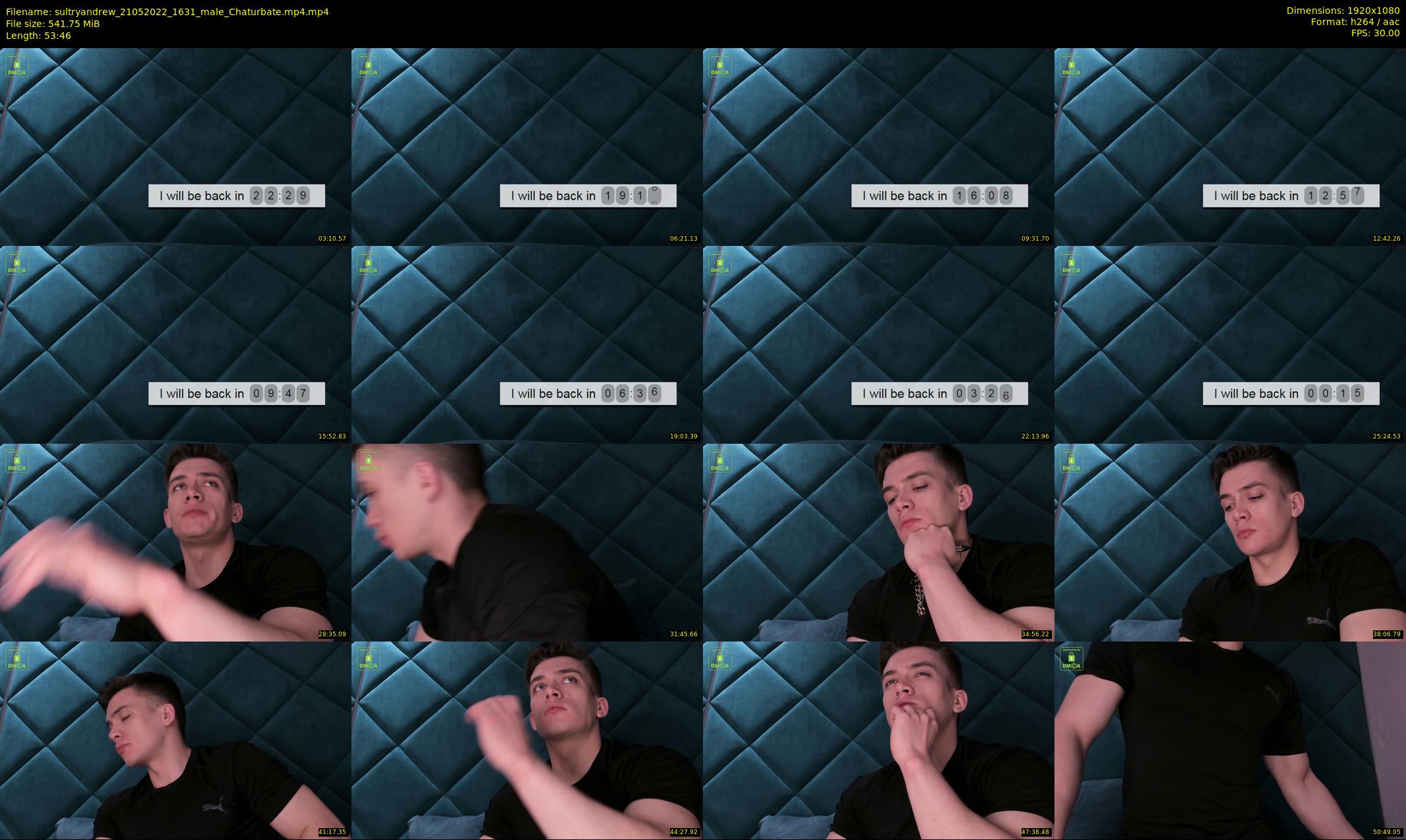 sultryandrew — 54 minute Chaturbate male cam show recording, 1080p, May 21, 2022