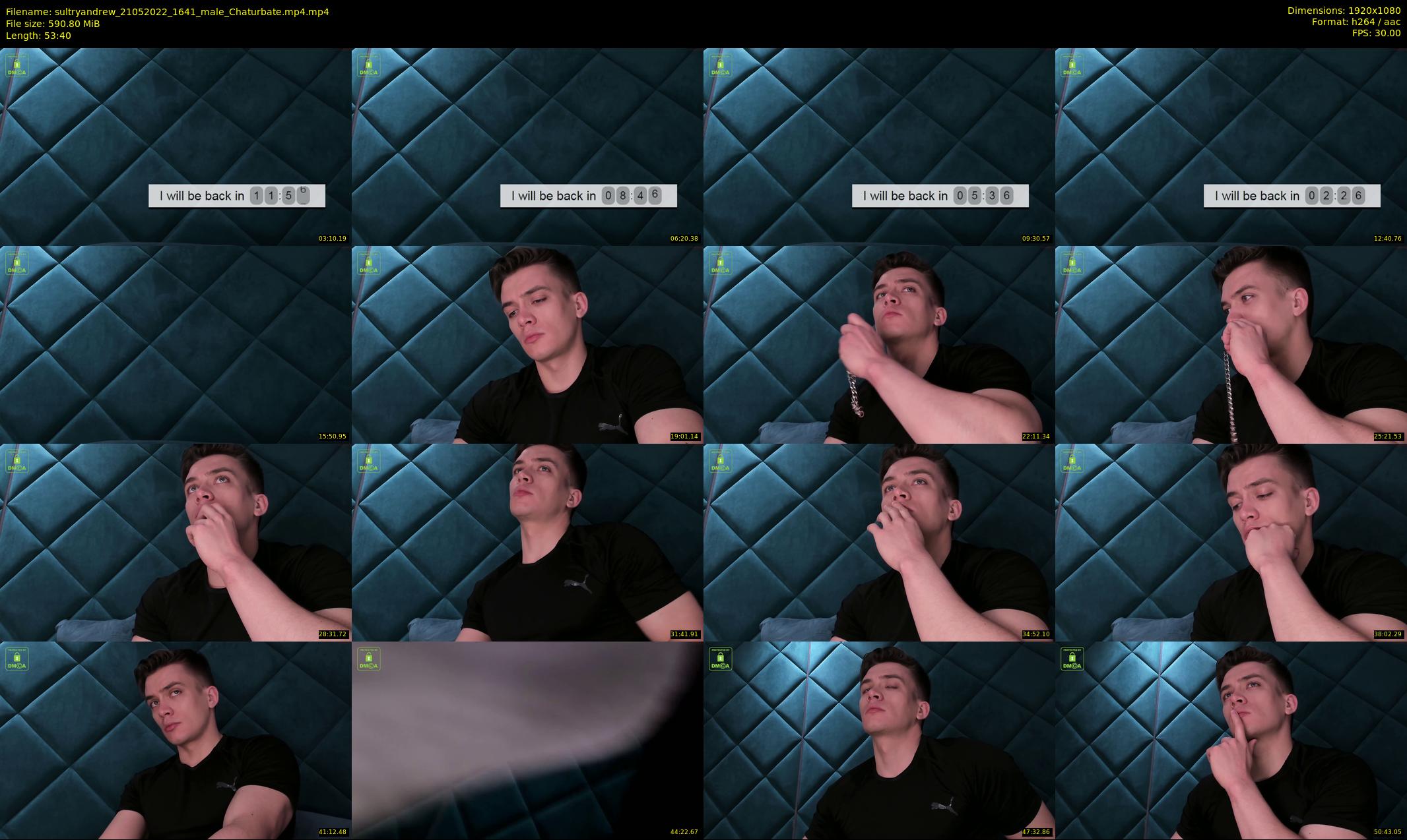 sultryandrew — 54 minute Chaturbate male cam show recording, 1080p, May 21, 2022
