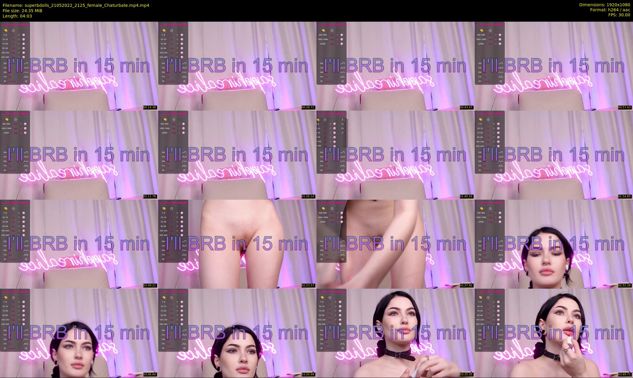 superbdolls — 5 minute Chaturbate couple cam show recording, 1080p, May 21, 2022