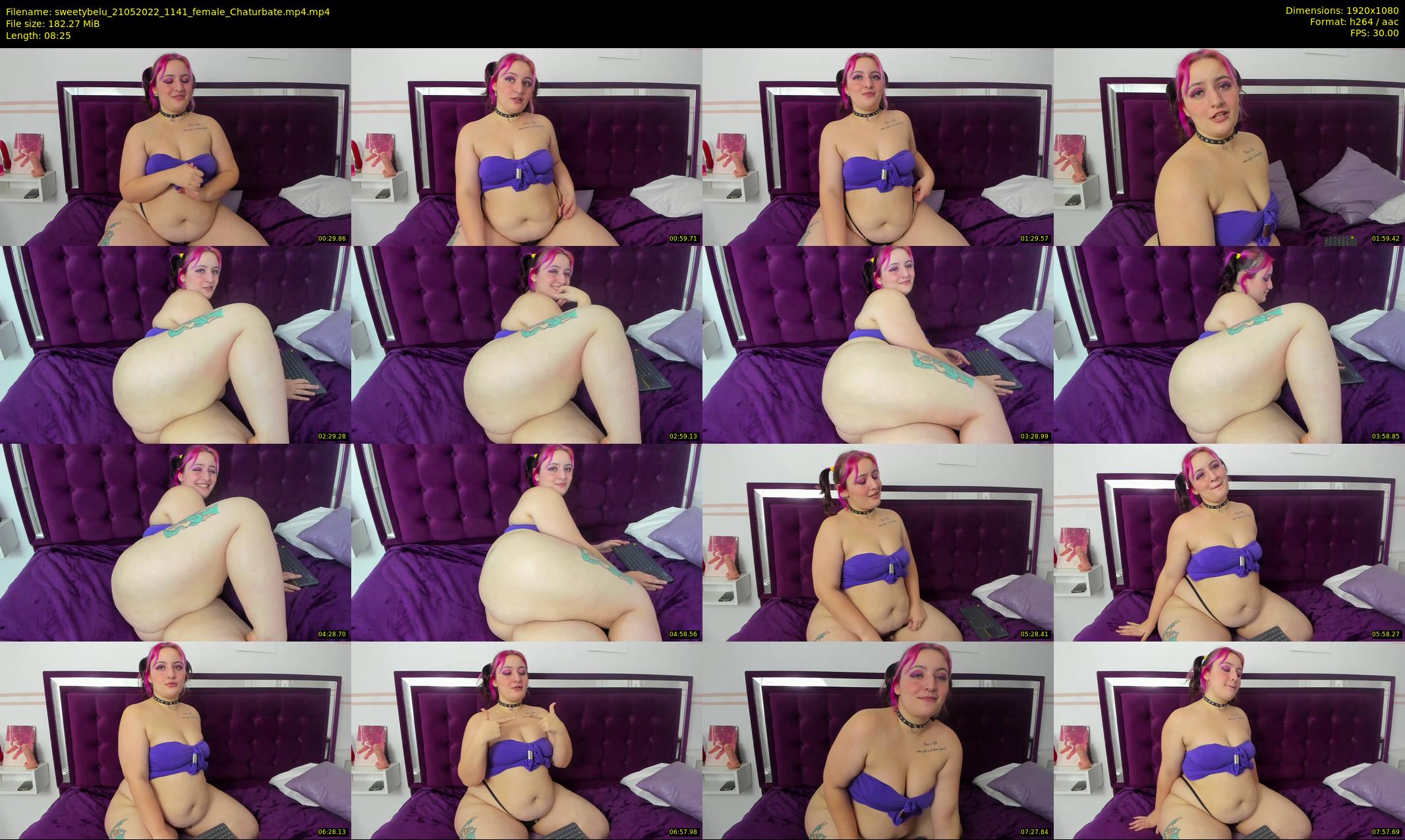 sweetybelu — 9 minute Chaturbate female cam show recording, 1080p, May 21, 2022