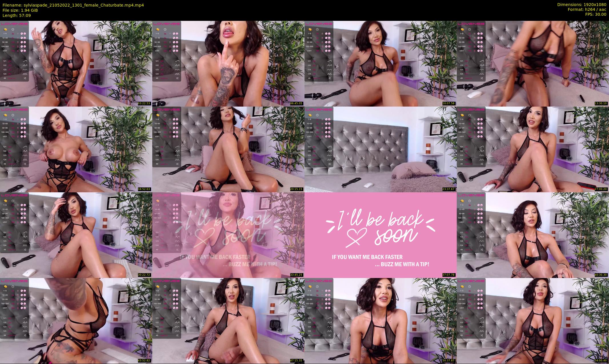 sylviaspade — 58 minute Chaturbate female cam show recording, 1080p, May 21, 2022