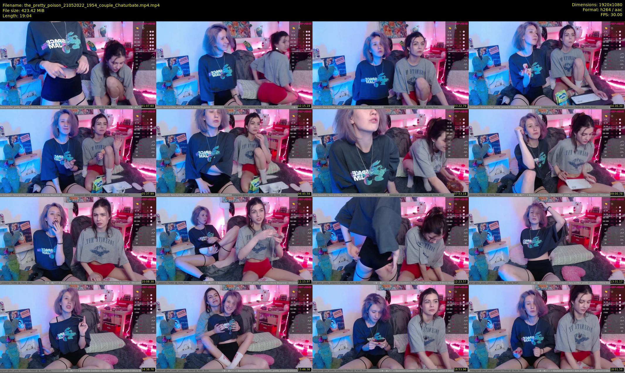 the_pretty_poison — 20 minute Chaturbate couple cam show recording, 1080p, May 21, 2022