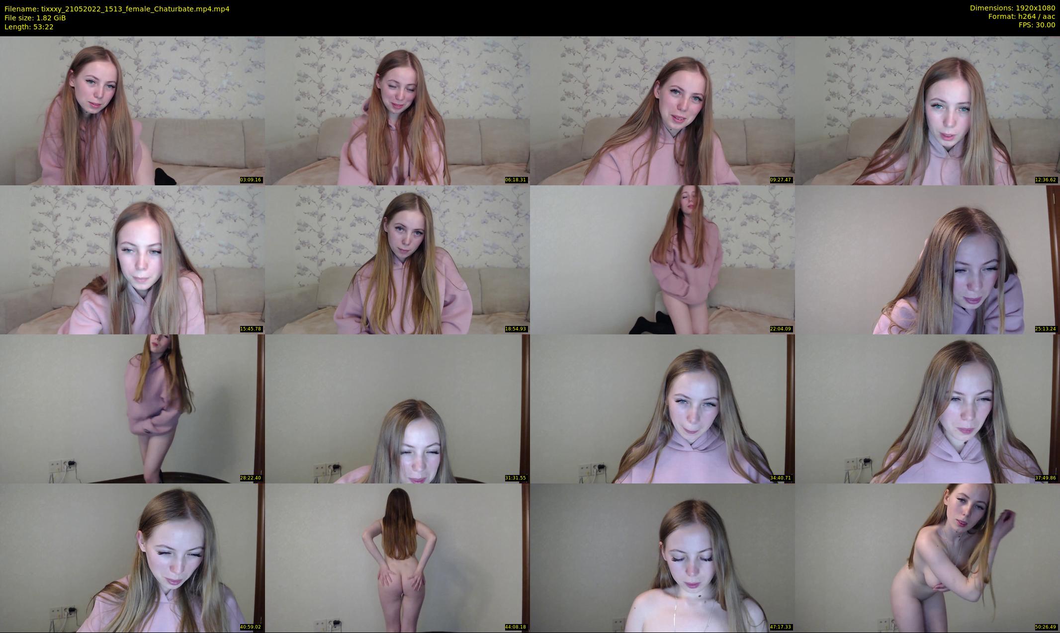 tixxxy — 54 minute Chaturbate female cam show recording, 1080p, May 21, 2022