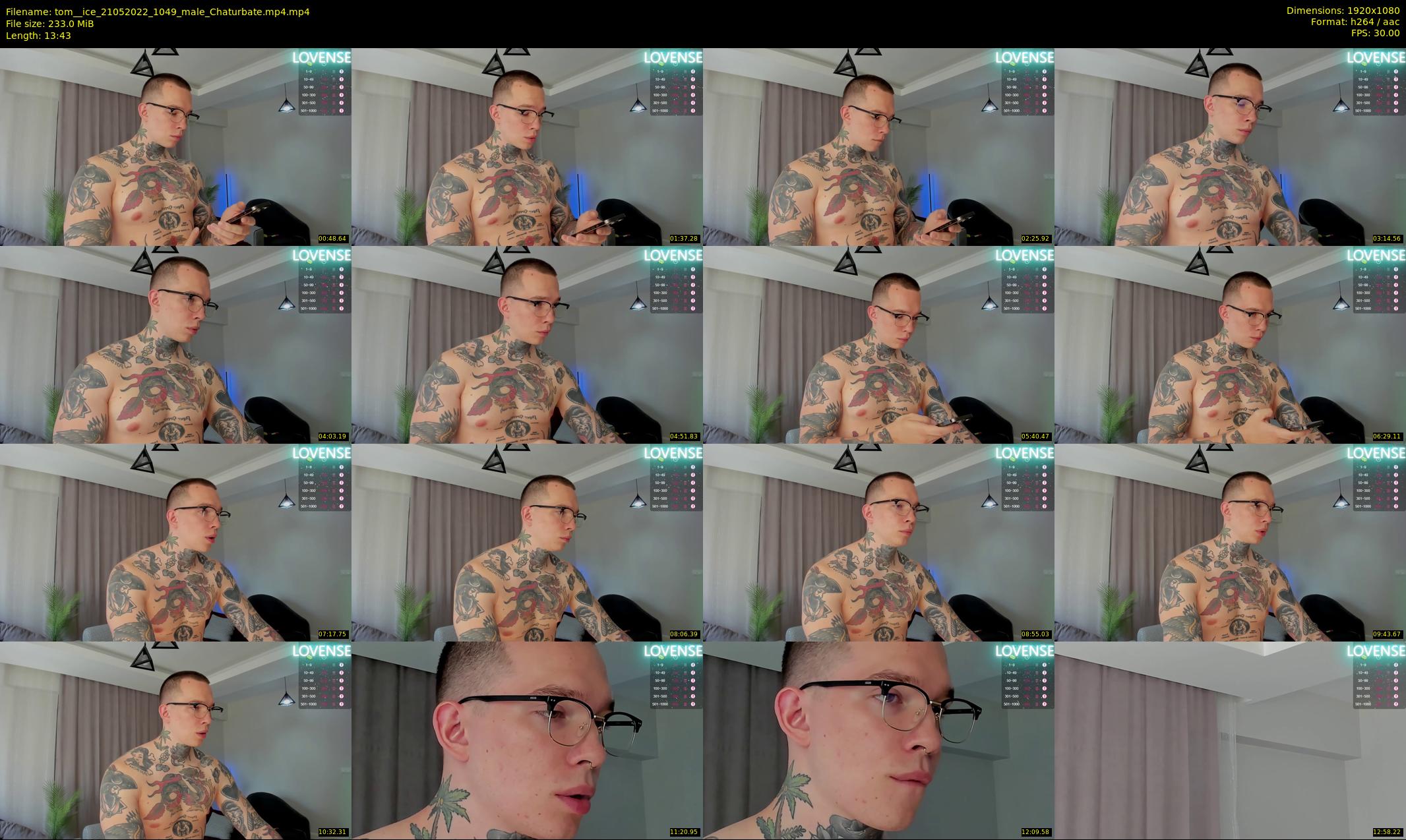 tom__ice — 14 minute Chaturbate male cam show recording, 1080p, May 21, 2022