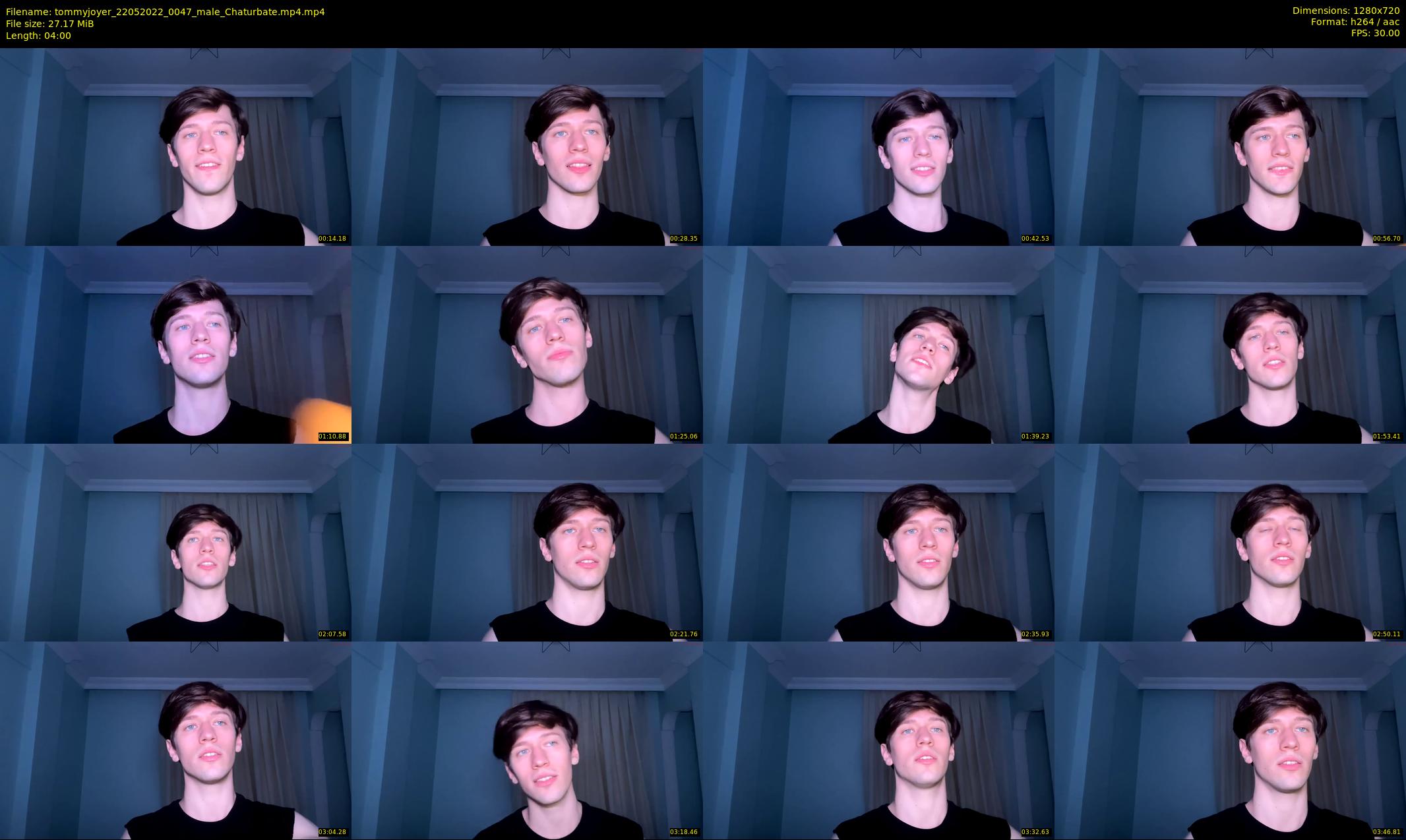 tommyjoyer — 4 minute Chaturbate male cam show recording, 720p, May 22, 2022