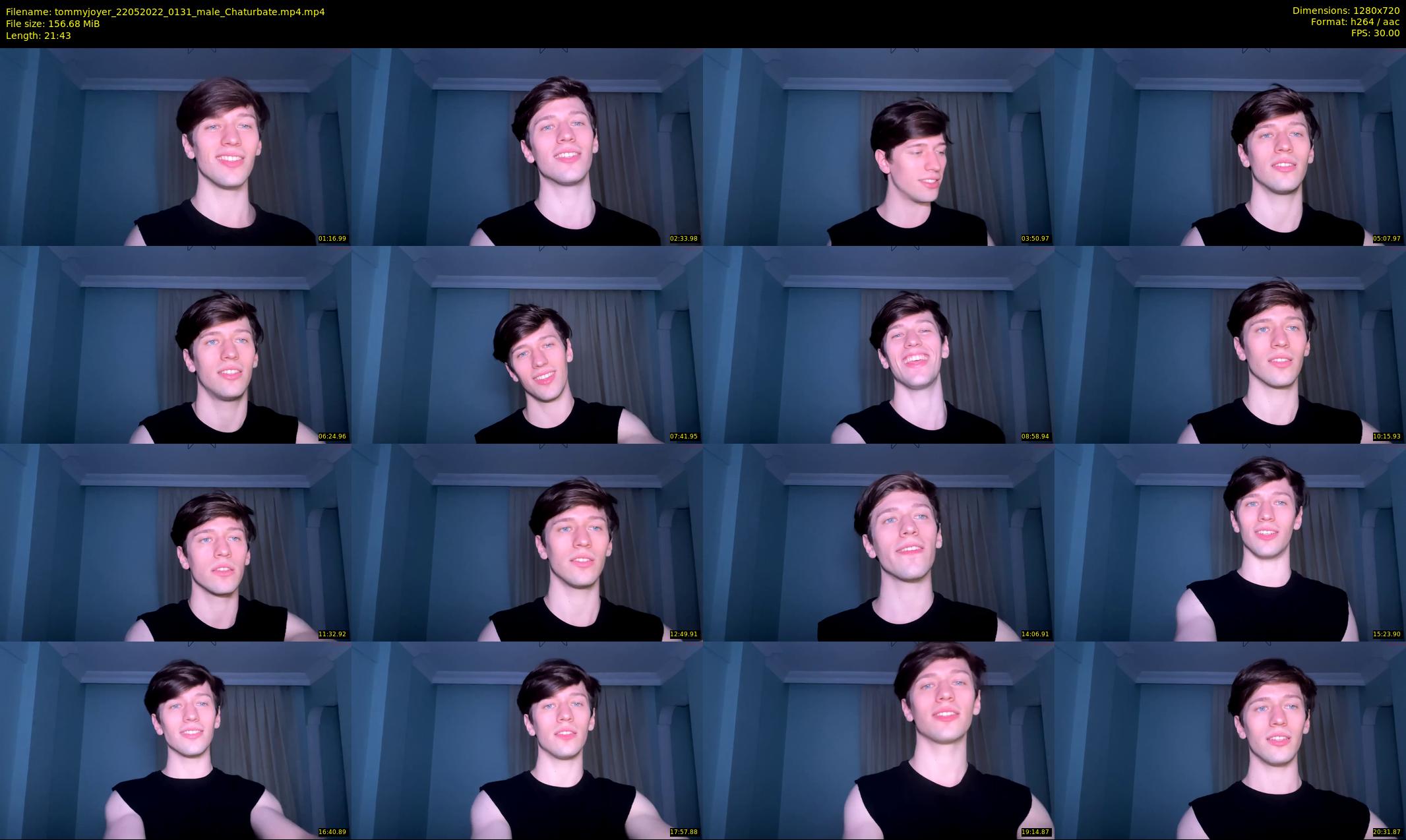 tommyjoyer — 22 minute Chaturbate male cam show recording, 720p, May 22, 2022