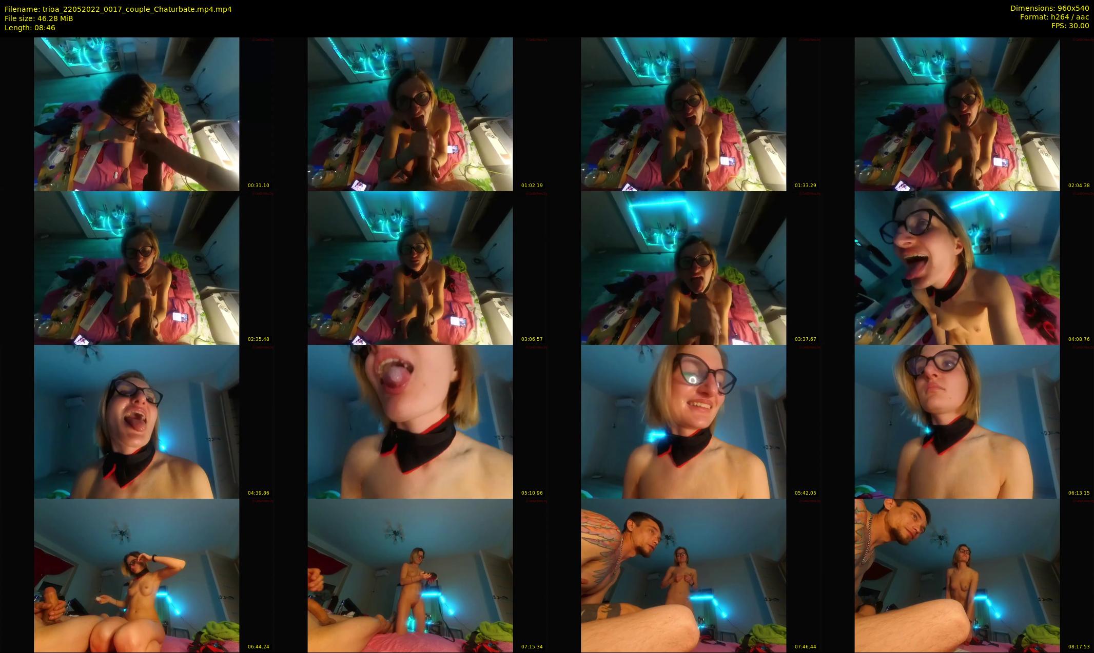 trioa — 9 minute Chaturbate couple cam show recording, 480p, May 22, 2022