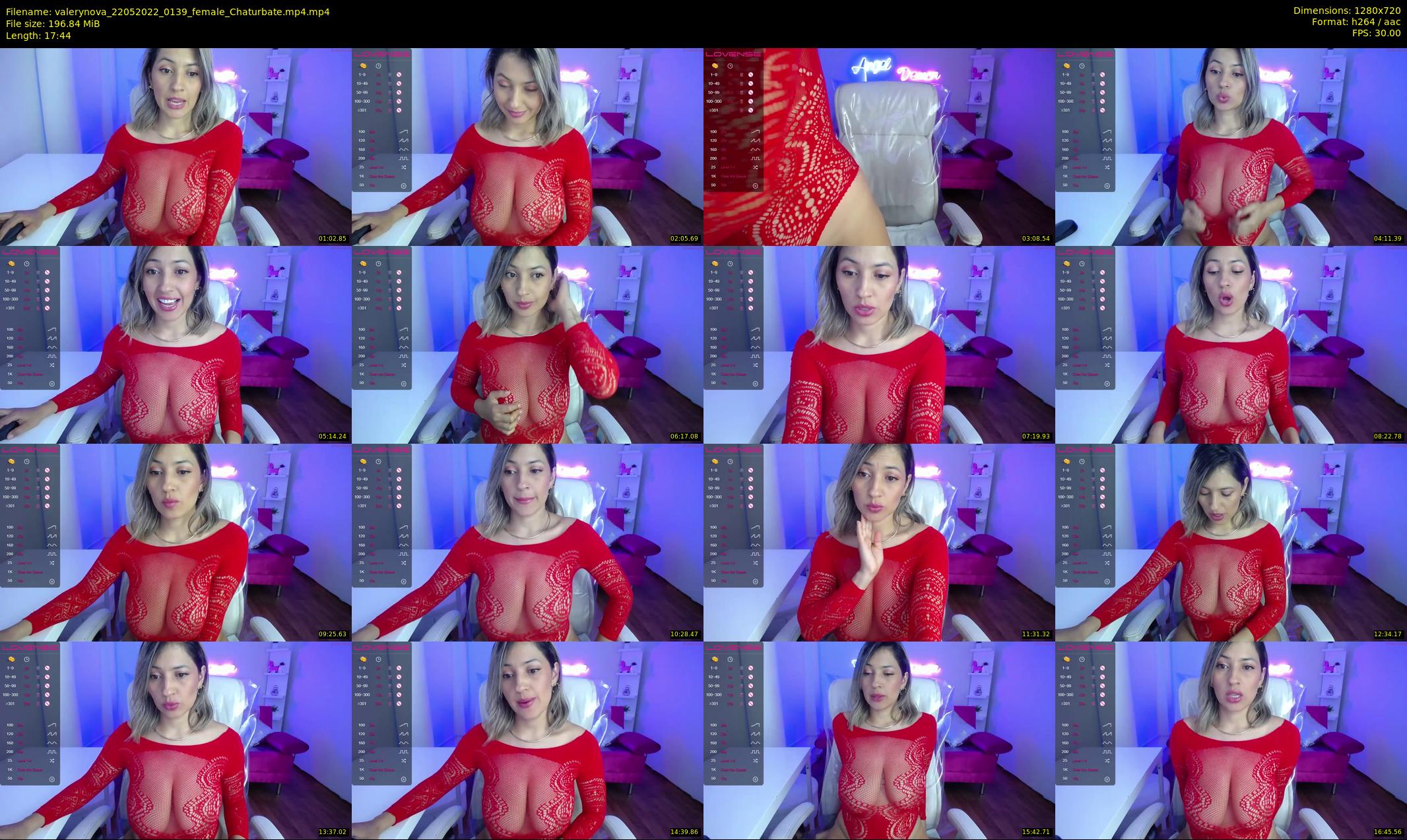 valerynova — 18 minute Chaturbate female cam show recording, 720p, May 22, 2022