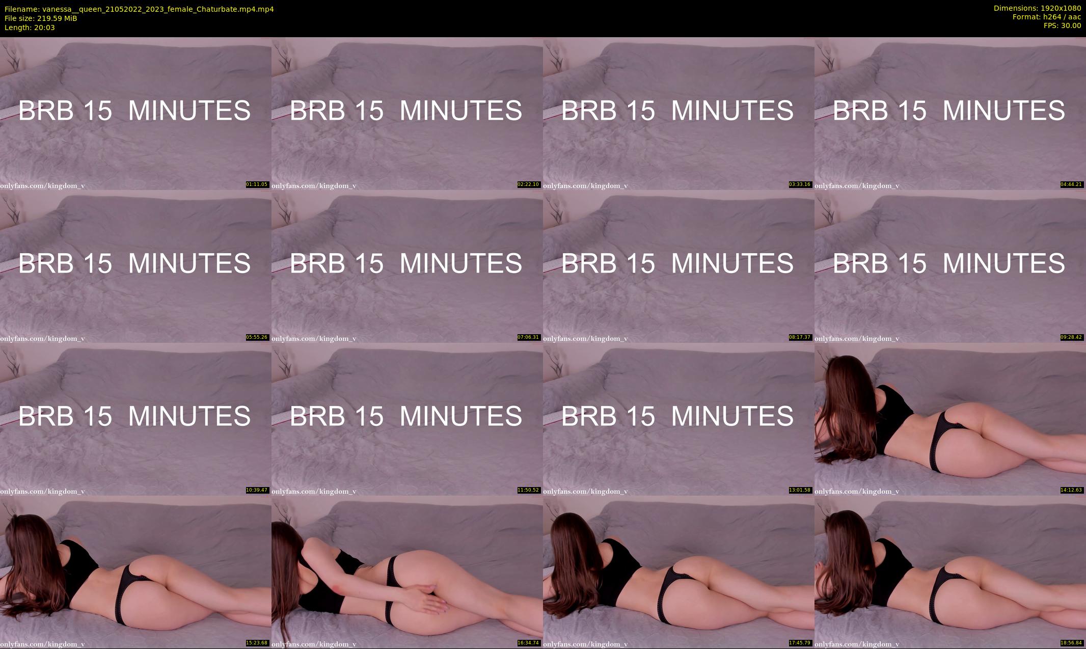 vanessa__queen — 21 minute Chaturbate female cam show recording, 1080p, May 21, 2022