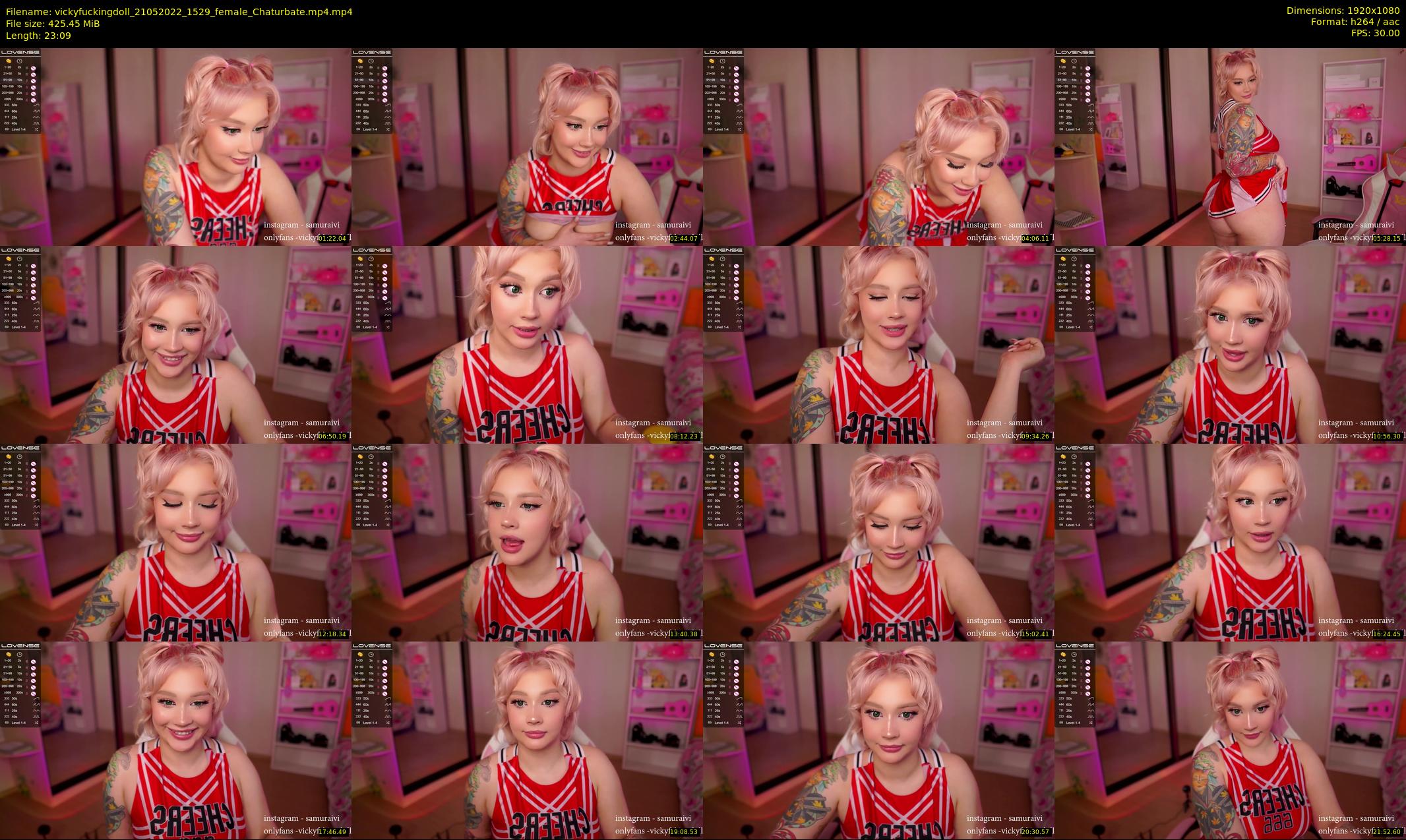 vickyfuckingdoll — 24 minute Chaturbate female cam show recording, 1080p, May 21, 2022