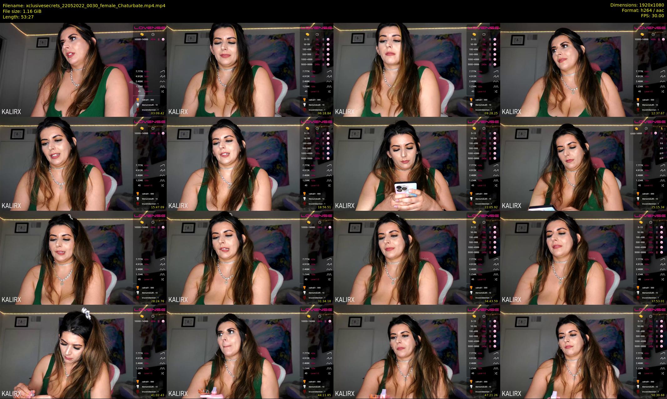 xclusivesecrets — 54 minute Chaturbate female cam show recording, 1080p, May 22, 2022