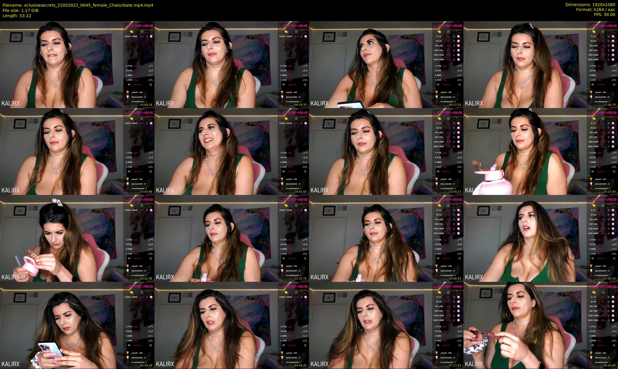 xclusivesecrets — 54 minute Chaturbate female cam show recording, 1080p, May 22, 2022