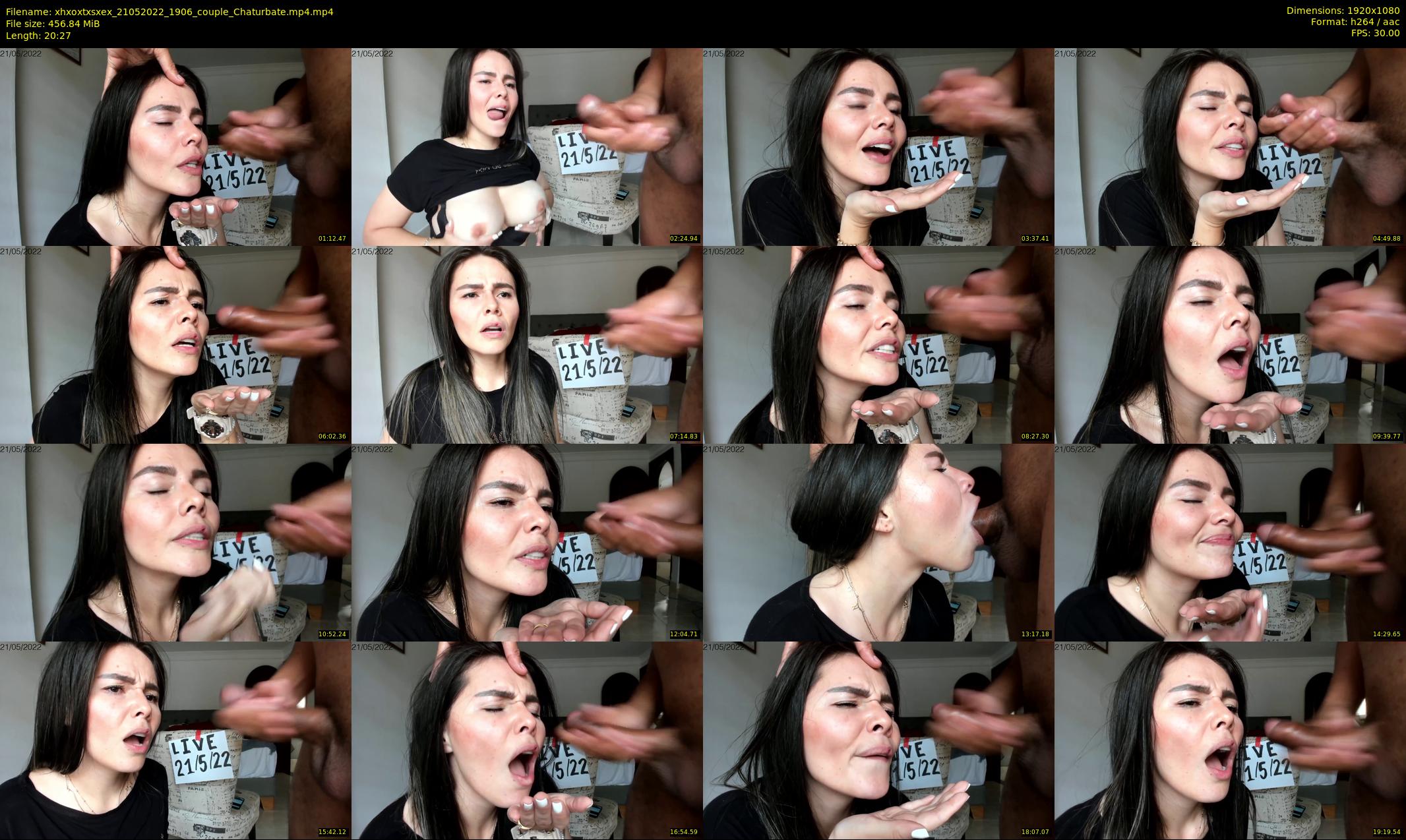 xhxoxtxsxex — 21 minute Chaturbate couple cam show recording, 1080p, May 21, 2022