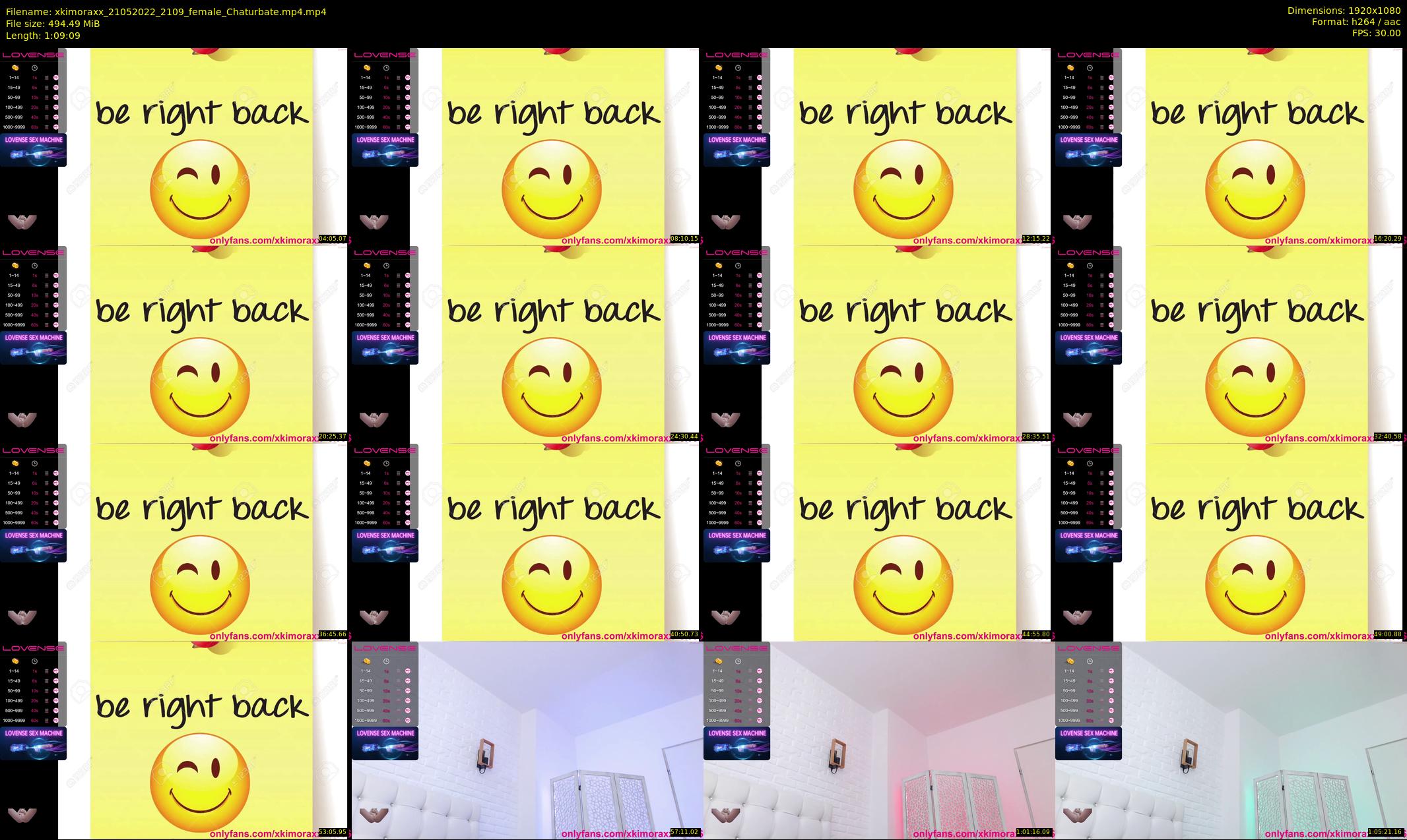 xkimoraxx — 70 minute Chaturbate female cam show recording, 1080p, May 21, 2022