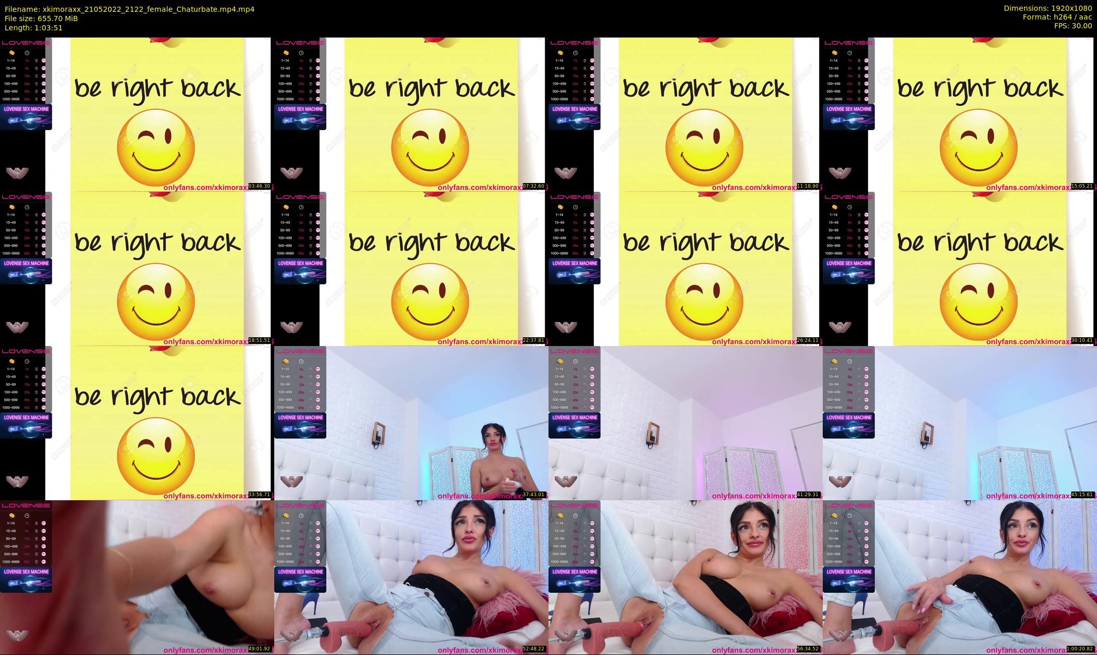 xkimoraxx — 64 minute Chaturbate female cam show recording, 1080p, May 21, 2022
