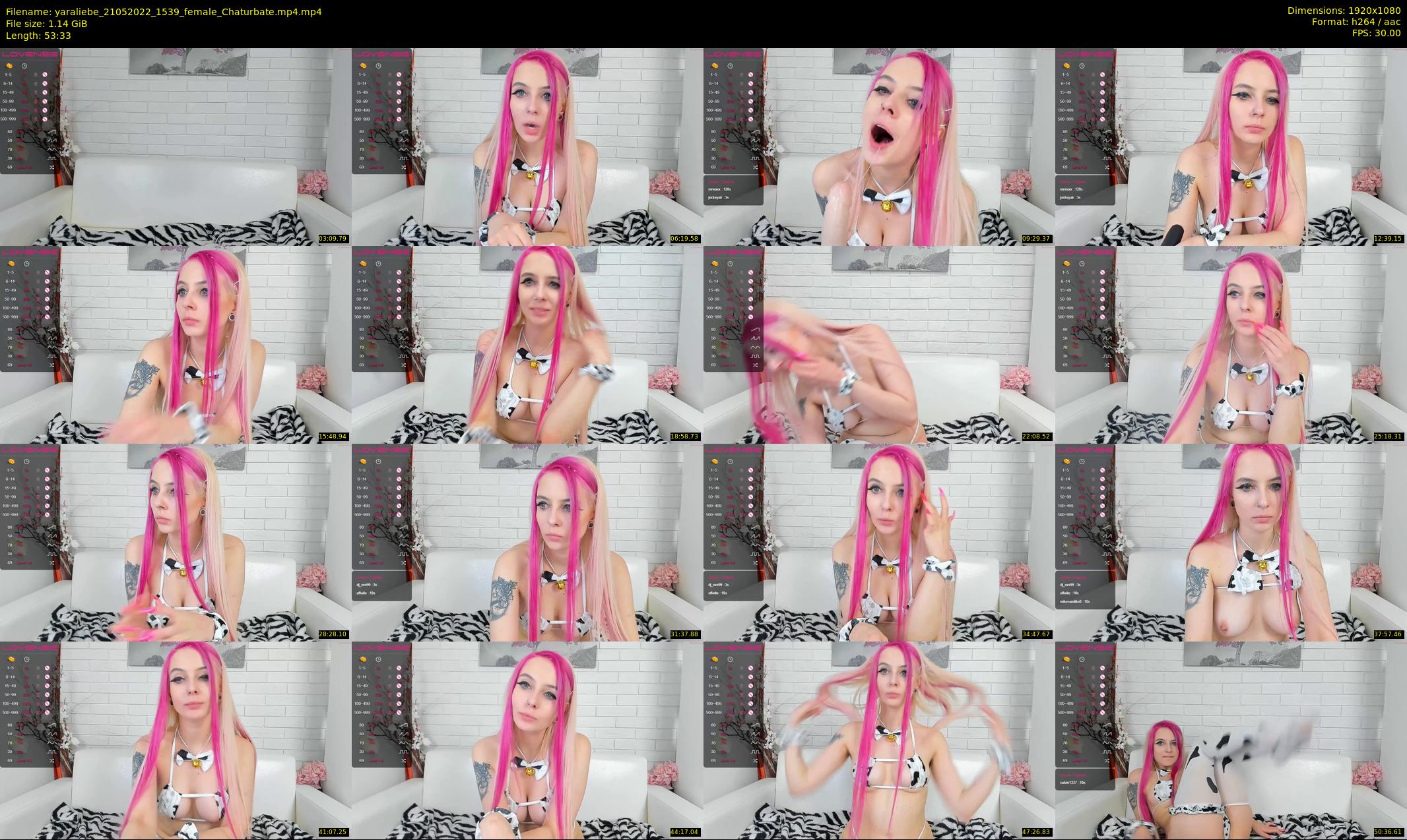 yaraliebe — 54 minute Chaturbate female cam show recording, 1080p, May 21, 2022
