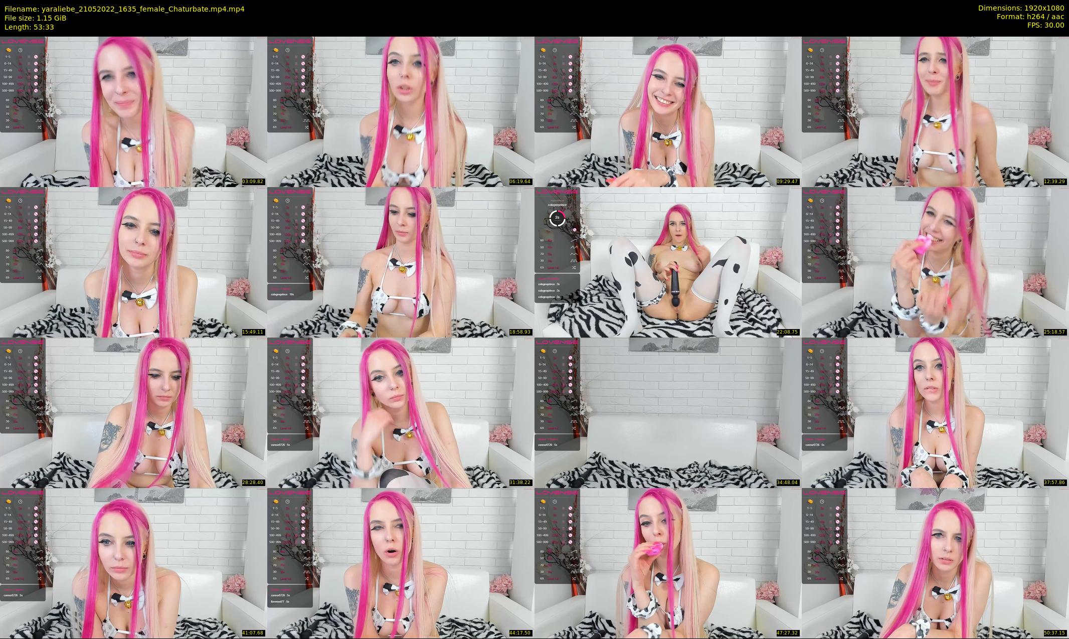 yaraliebe — 54 minute Chaturbate female cam show recording, 1080p, May 21, 2022