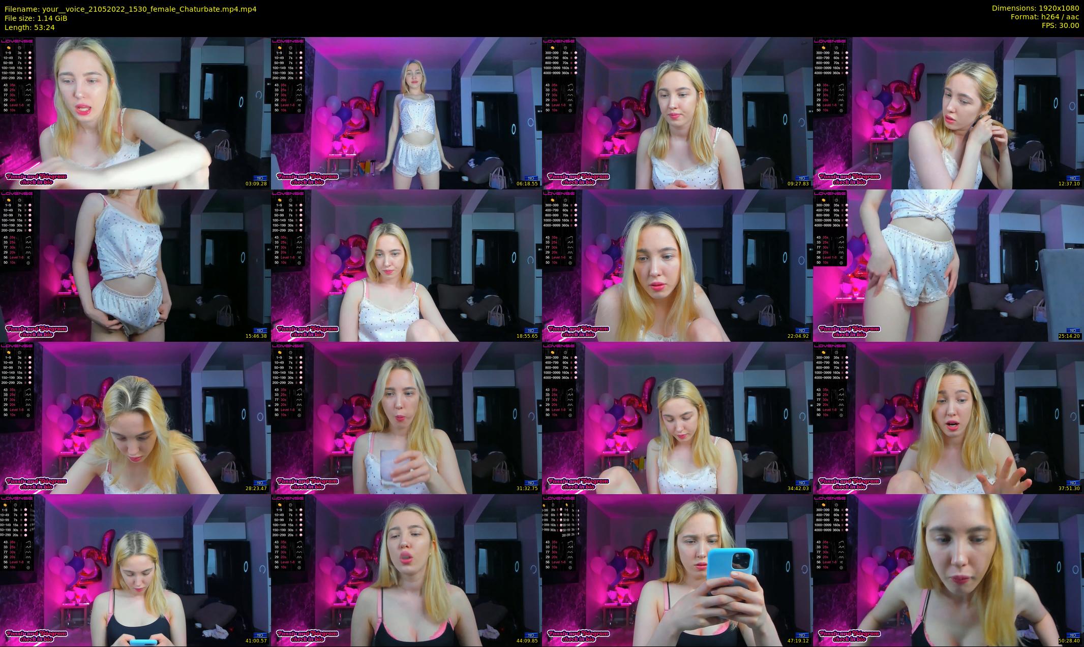 your__voice — 54 minute Chaturbate female cam show recording, 1080p, May 21, 2022