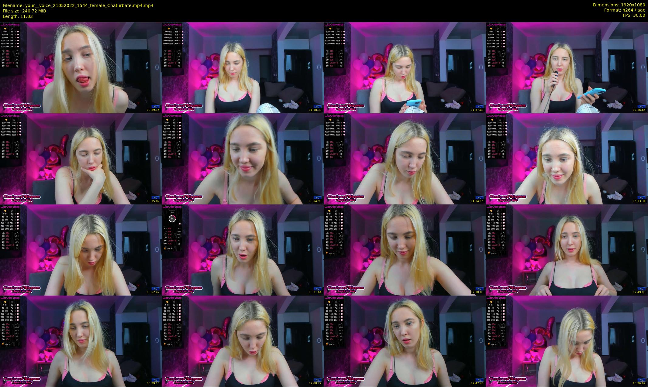 your__voice — 12 minute Chaturbate female cam show recording, 1080p, May 21, 2022