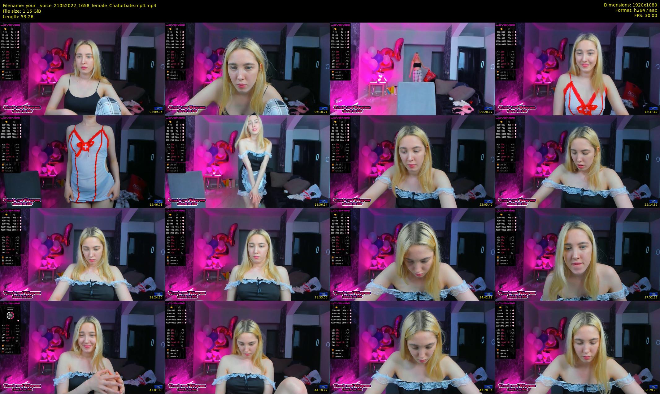 your__voice — 54 minute Chaturbate female cam show recording, 1080p, May 21, 2022
