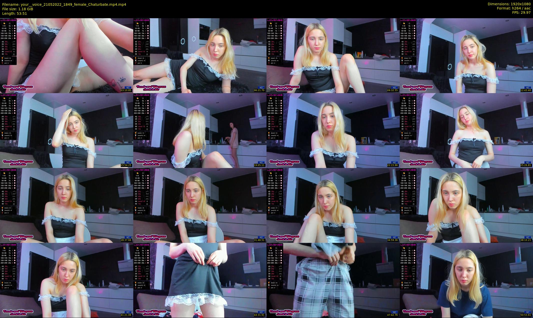 your__voice — 54 minute Chaturbate female cam show recording, 1080p, May 21, 2022
