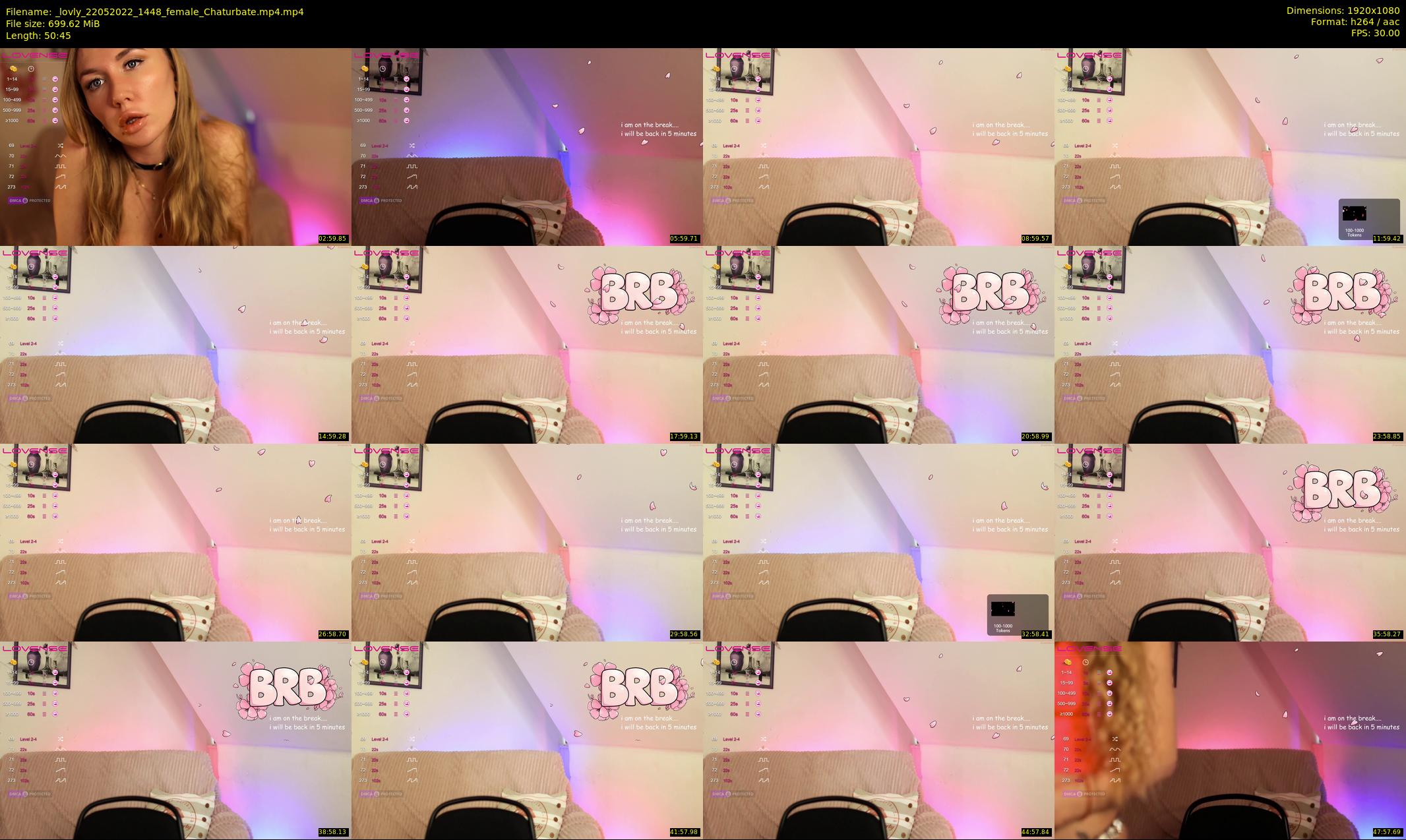 _lovly — 51 minute Chaturbate female cam show recording, 1080p, May 22, 2022