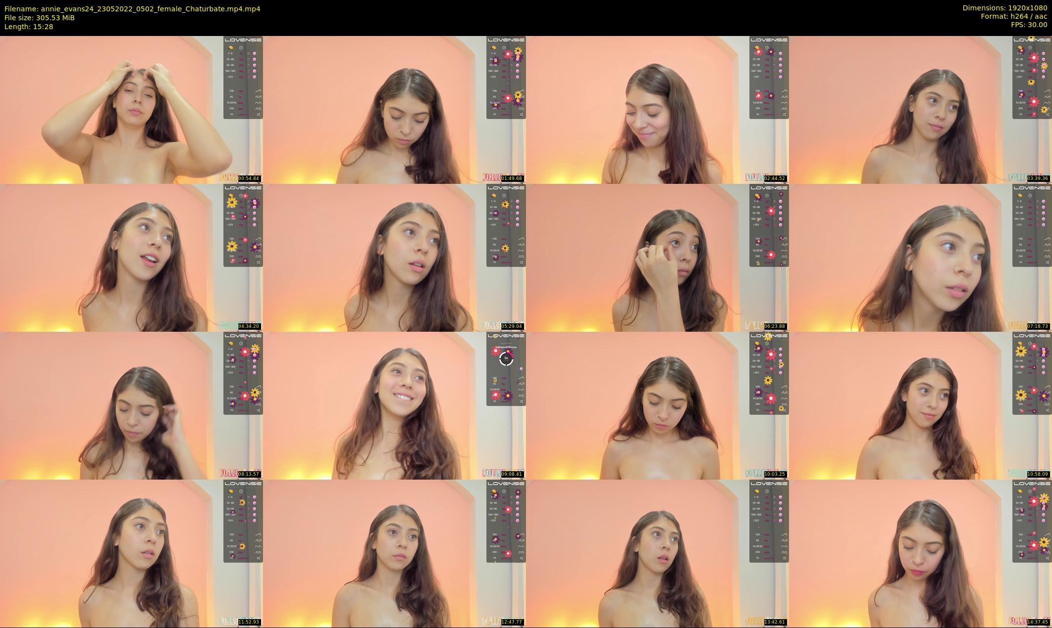 annie_evans24 — 16 minute Chaturbate female cam show recording, 1080p, May 23, 2022
