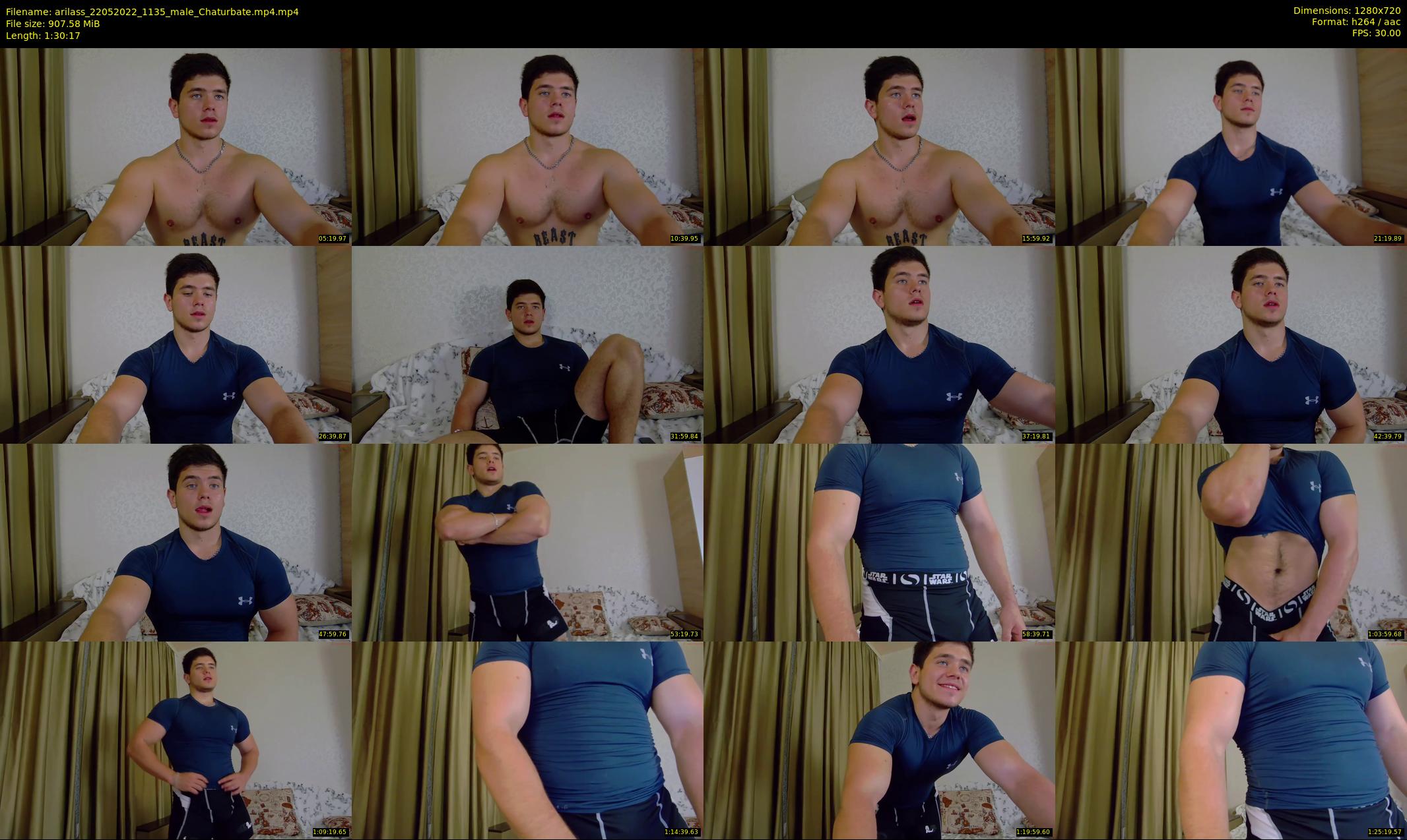 arilass — 91 minute Chaturbate male cam show recording, 720p, May 22, 2022