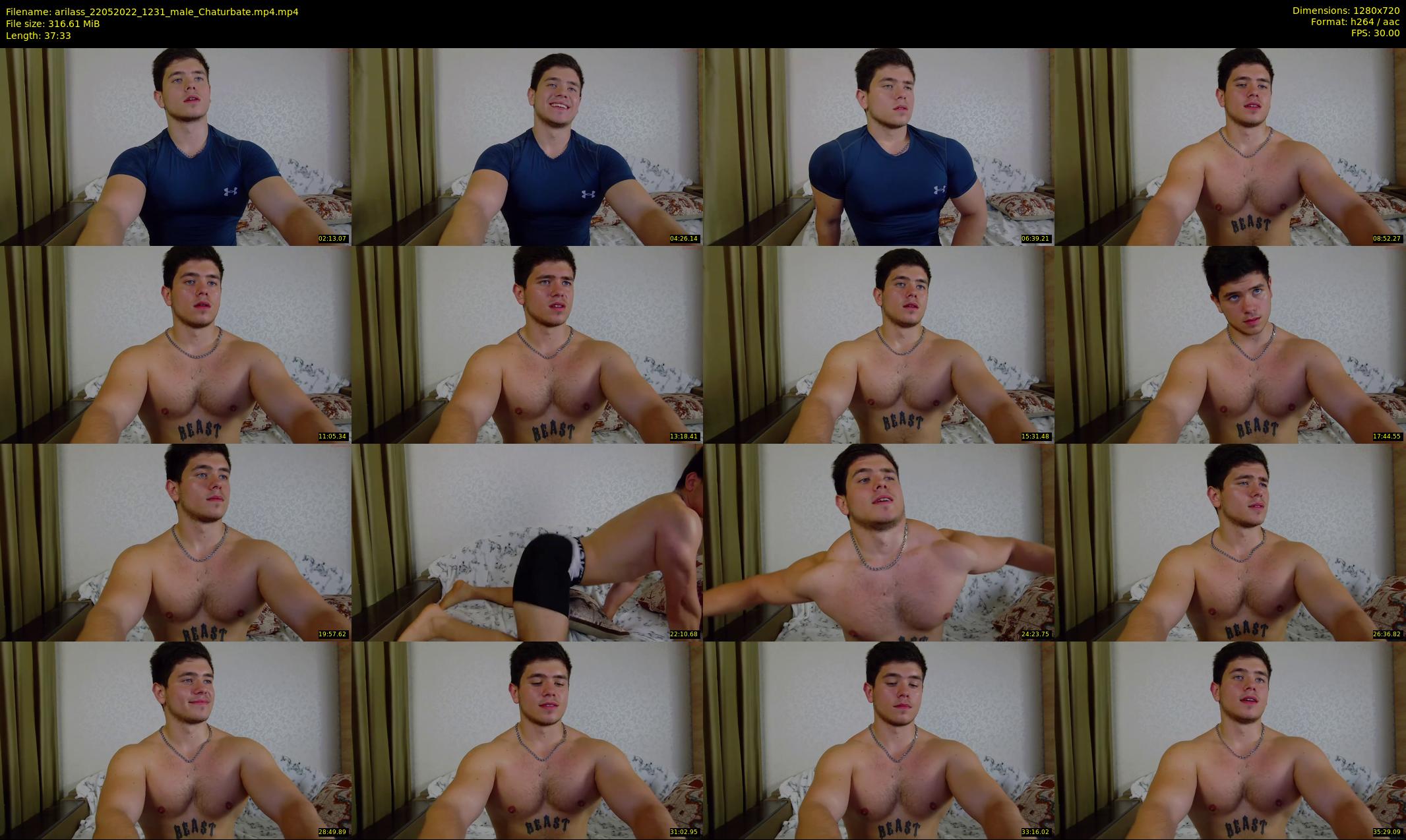 arilass — 38 minute Chaturbate male cam show recording, 720p, May 22, 2022